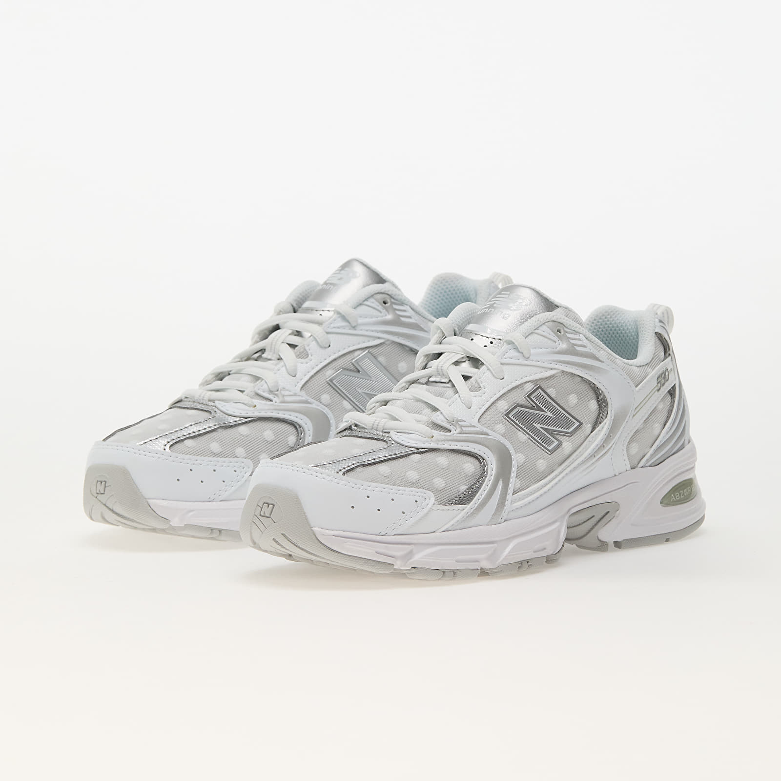 Men's sneakers and shoes New Balance 530 White/ Silver Metallic/ Polka Dots
