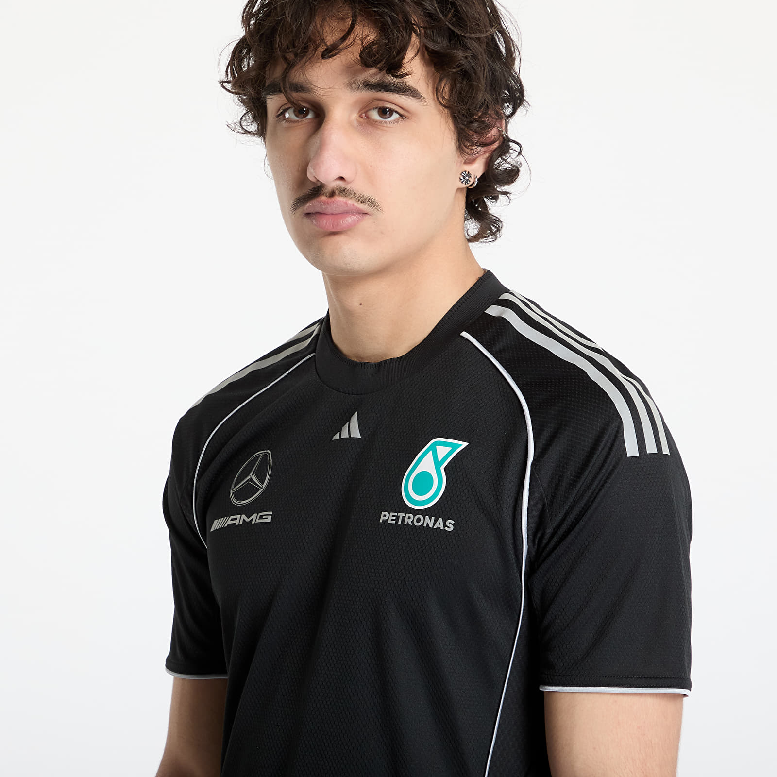 Jerseys adidas x Mercedes AMG Petronas F1 Team Mechanics Jersey Black/ Black/ Reflective Silver