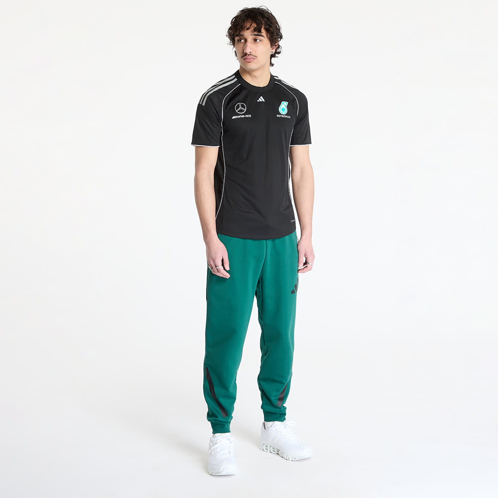 Jerseys adidas x Mercedes AMG Petronas F1 Team Mechanics Jersey Black/ Black/ Reflective Silver