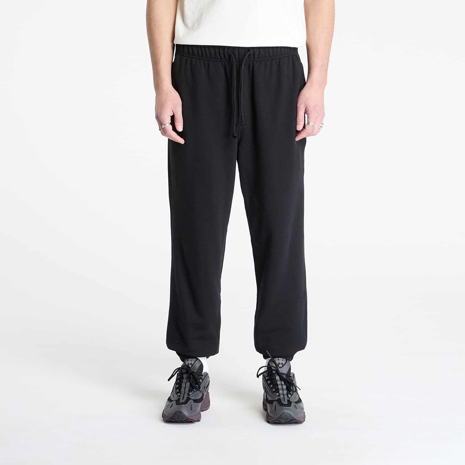 Pantalones de chándal para hombre New Balance Athletics French Terry Joggers Black
