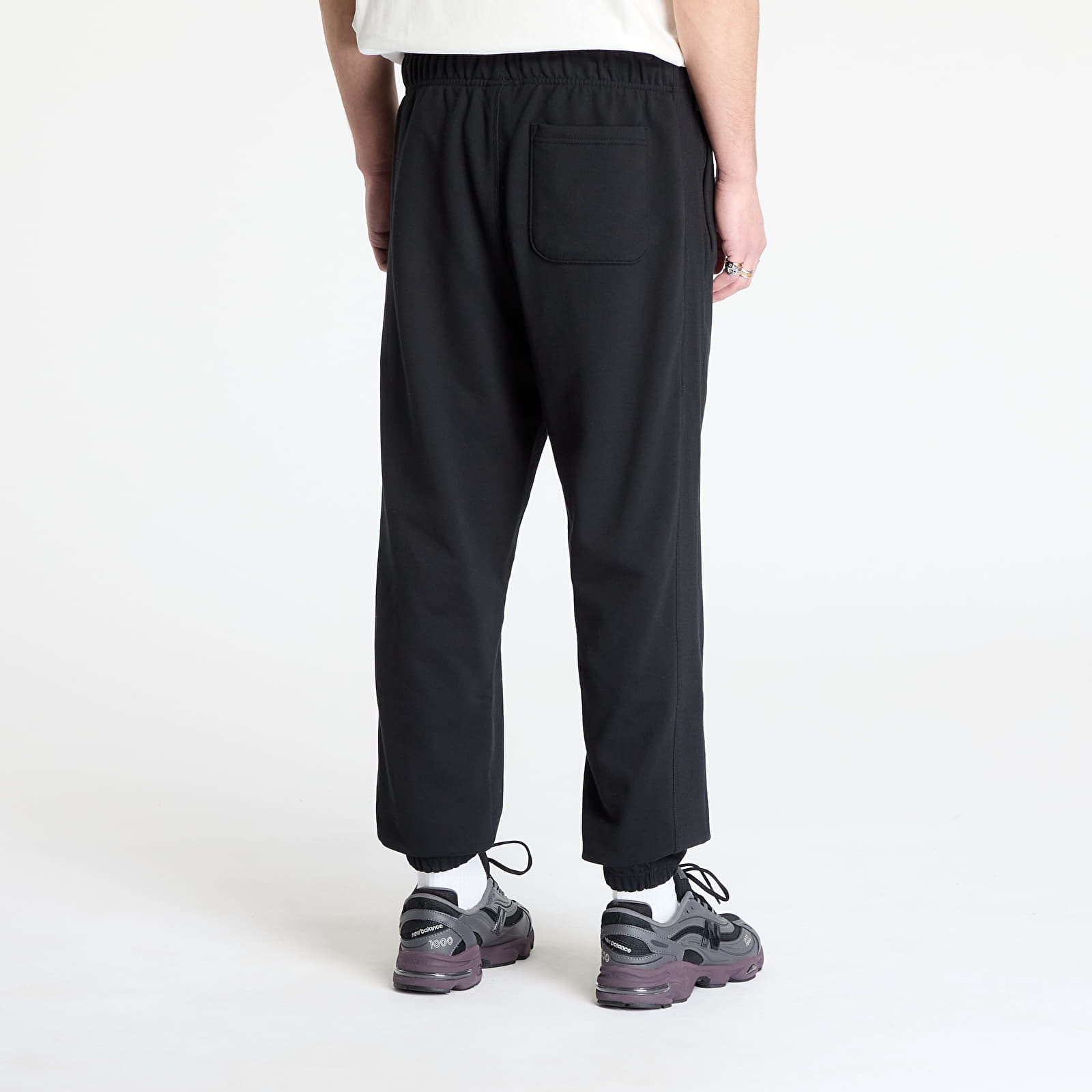 Pantalones de chándal para hombre New Balance Athletics French Terry Joggers Black
