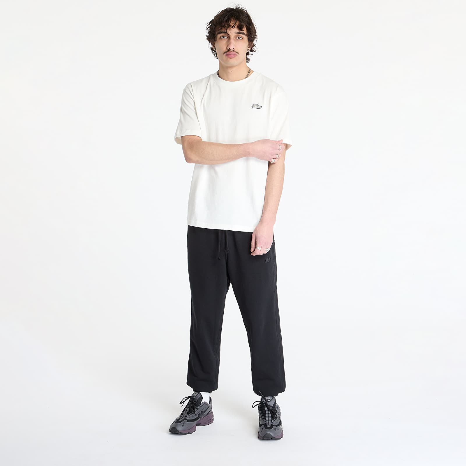 Pantalones de chándal para hombre New Balance Athletics French Terry Joggers Black