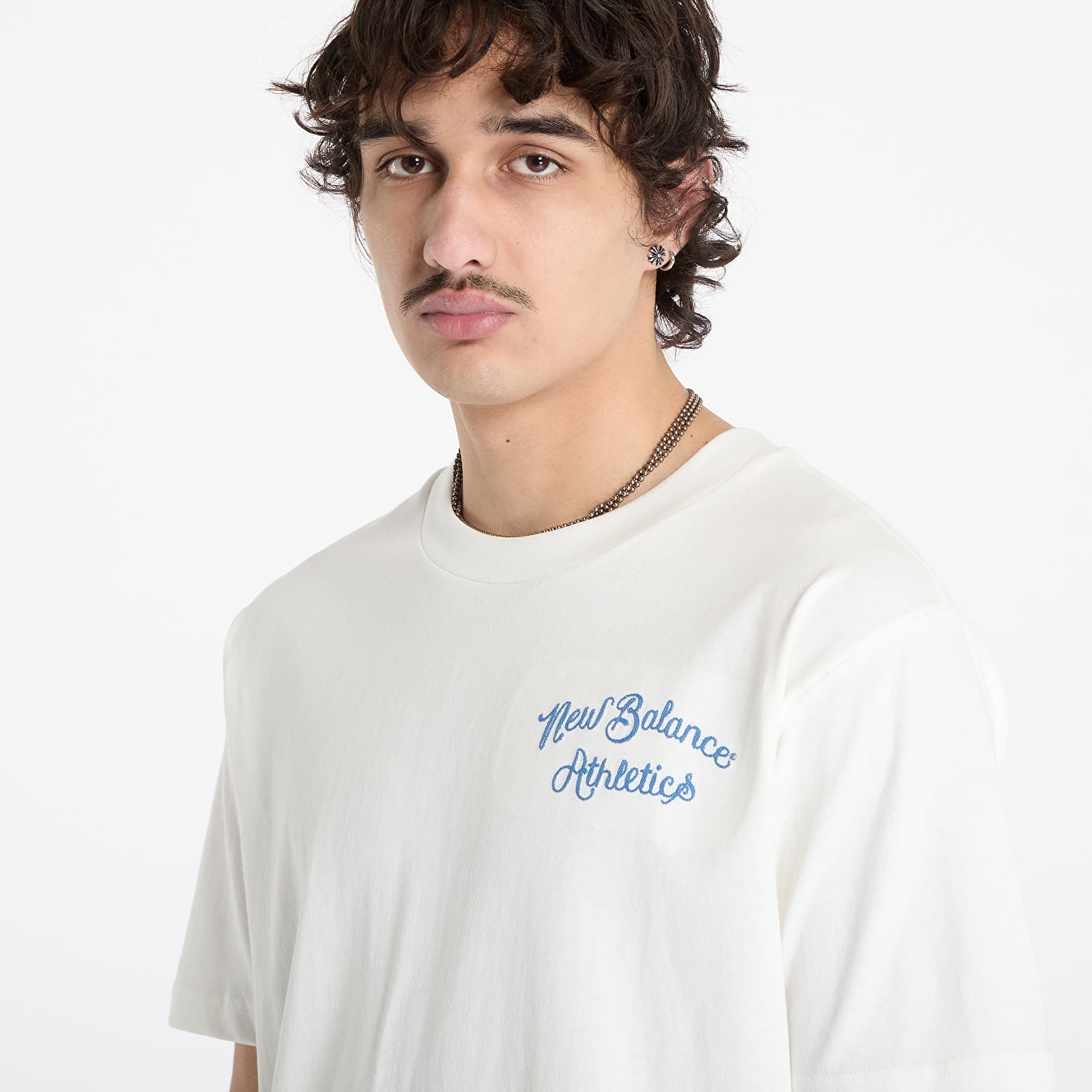 Meeste T-särgid New Balance Athletics Relaxed League T-Shirt White