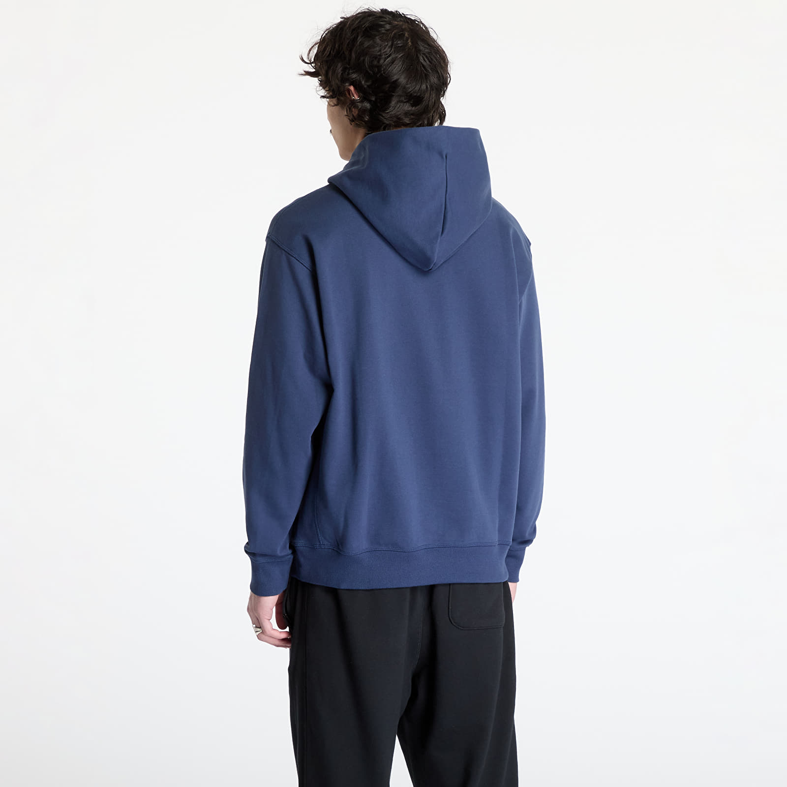 Sweatshirts för män New Balance Athletics Relaxed League Hoodie Blue