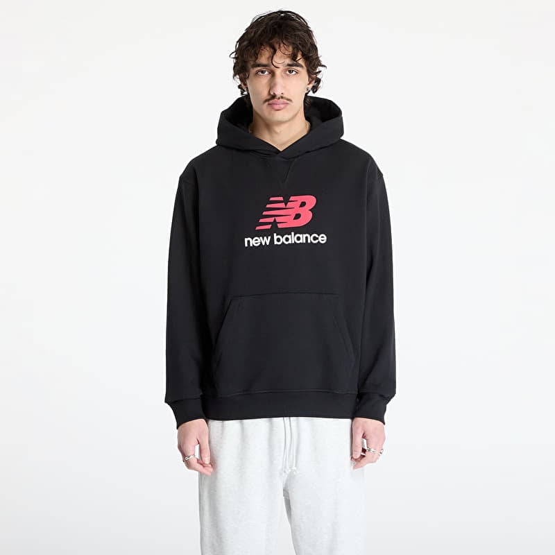 Sweatshirt New Balance Athletics French Terry Logo Hoodie Black Bk