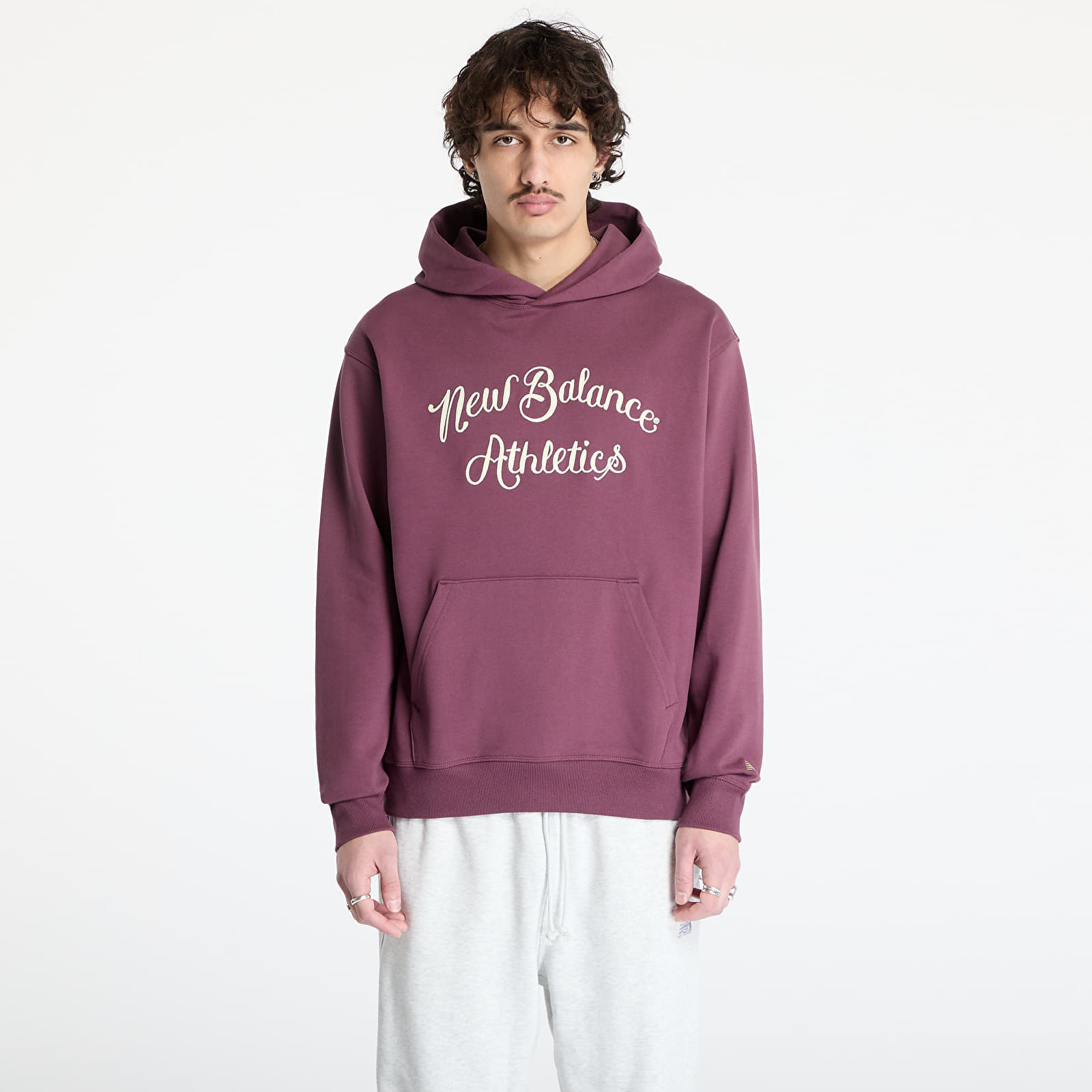 Hanorac New Balance Athletics Relaxed League Hoodie Violet XL