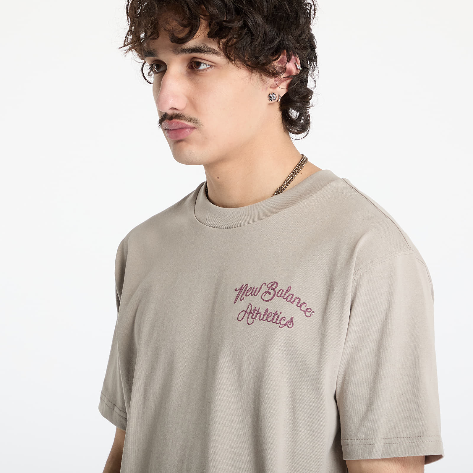 Camisetas hombre New Balance Athletics Relaxed League T-Shirt Grey