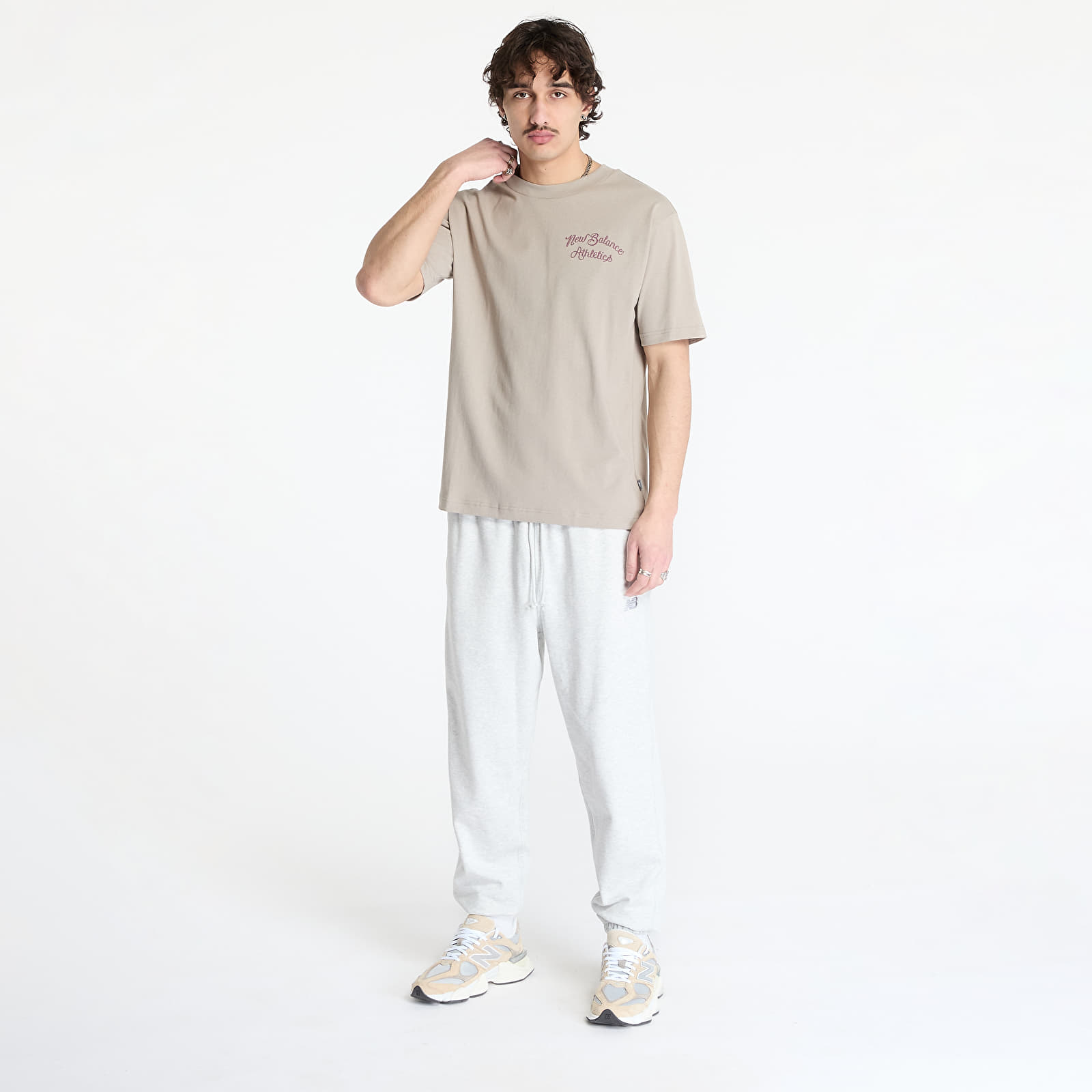Camisetas hombre New Balance Athletics Relaxed League T-Shirt Grey