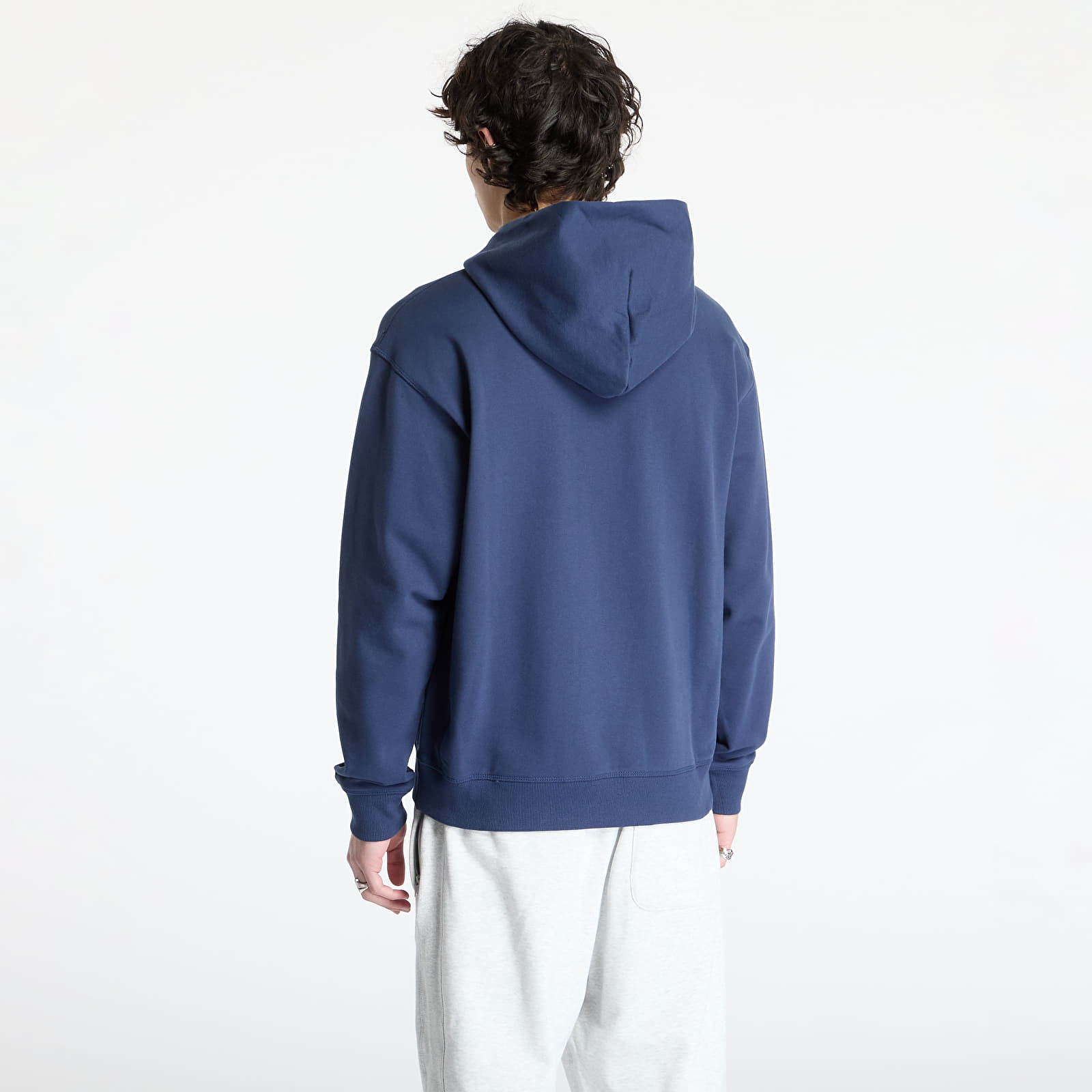 Sudaderas de hombre New Balance Athletics French Terry Hoodie Blue