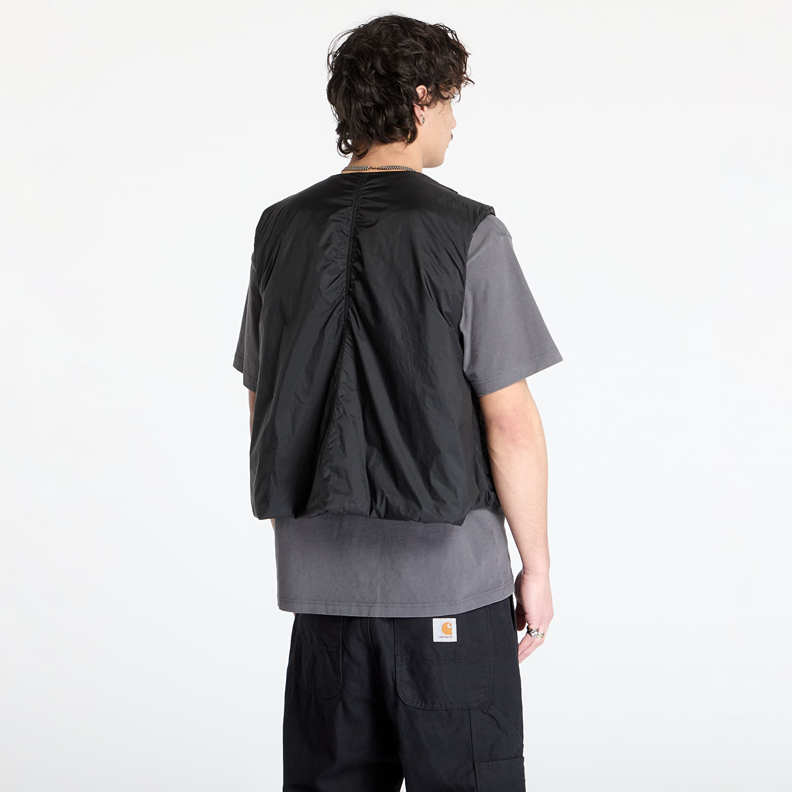 Chalecos para hombre Nike Tech Men's Woven Vest Black/ Black