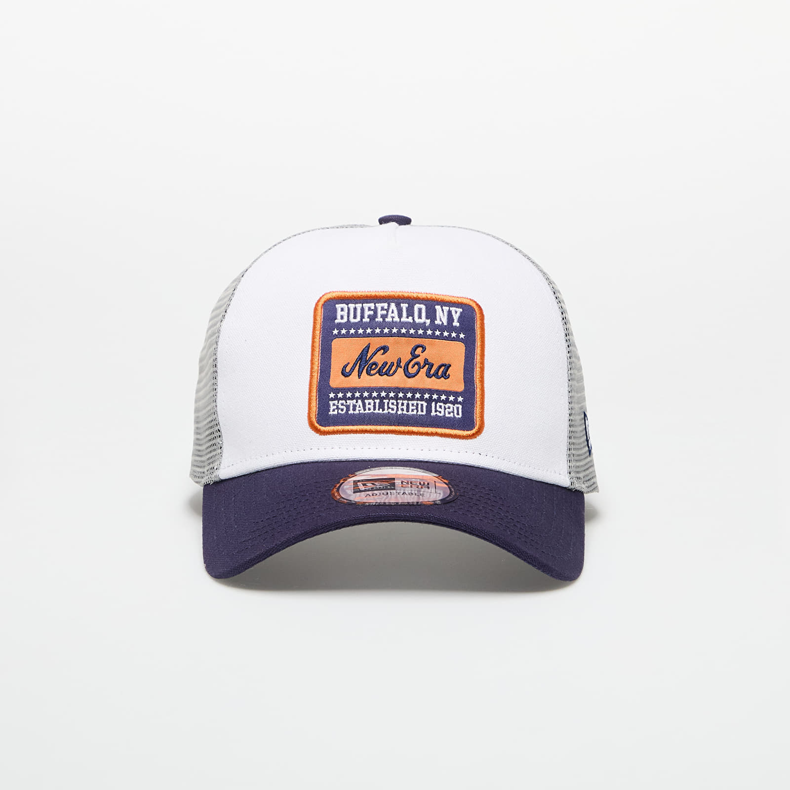 New Era 9FORTY Af Trucker Patch Cot Canv White/ Light Navy Universal