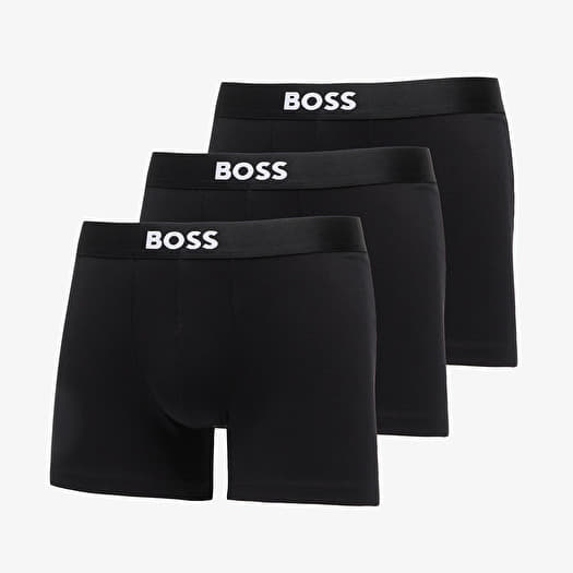 Boxerky Hugo Boss Boxer Briefs 3-Pack Boss One Black