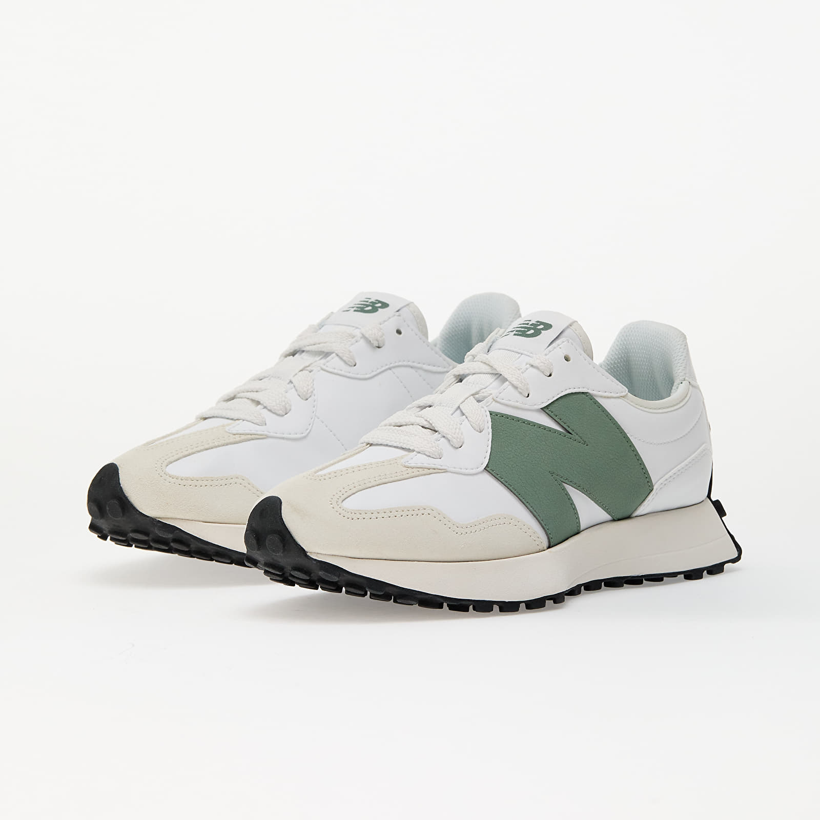 Zapatillas Hombre New Balance 327 White/ Green/ Beige