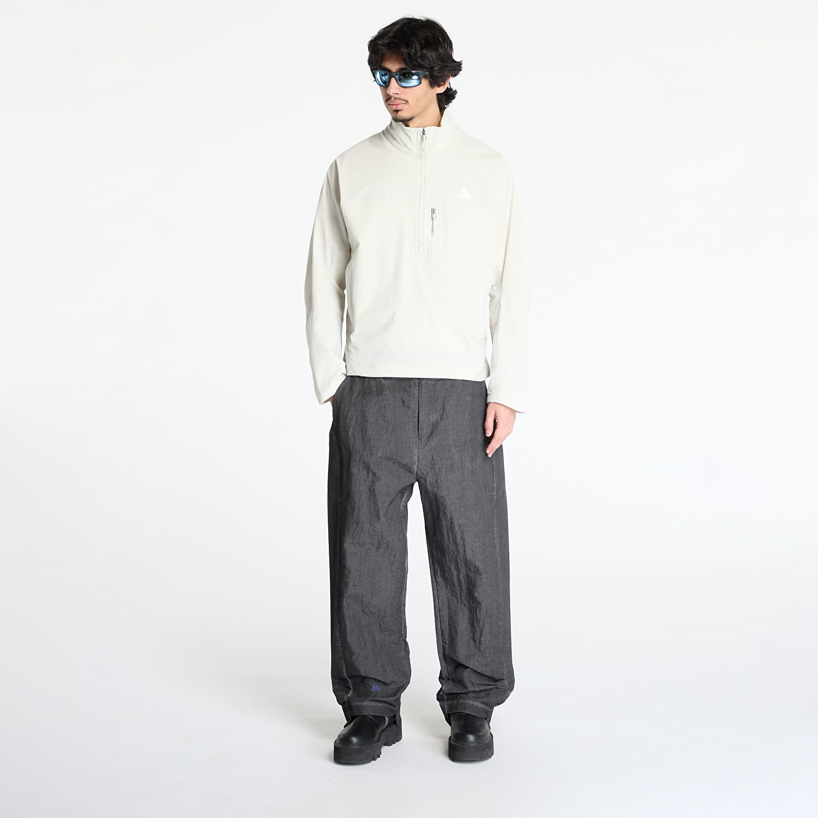 Men's jackets Nike ACG "Canyon Farer" Men's Anorak Jacket Light Bone/ Lt Iron Ore/ Summit White
