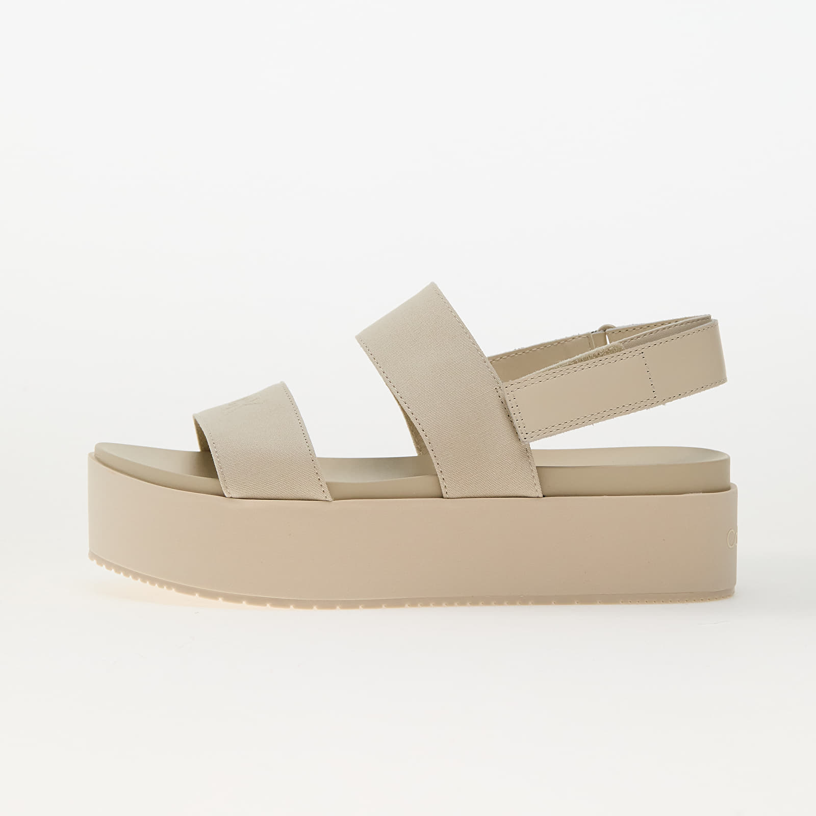 Damskie buty Calvin Klein Jeans Flatform Sandal Slin Beige