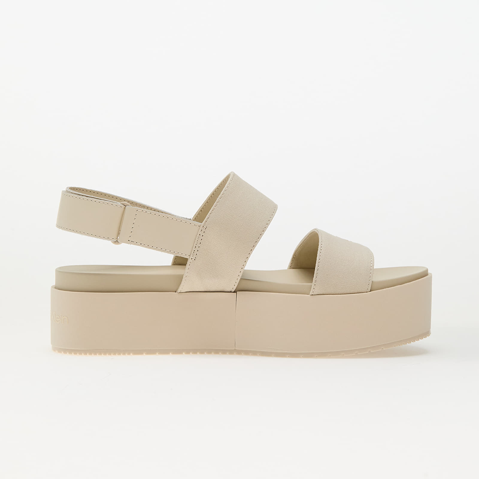 Damskie buty Calvin Klein Jeans Flatform Sandal Slin Beige