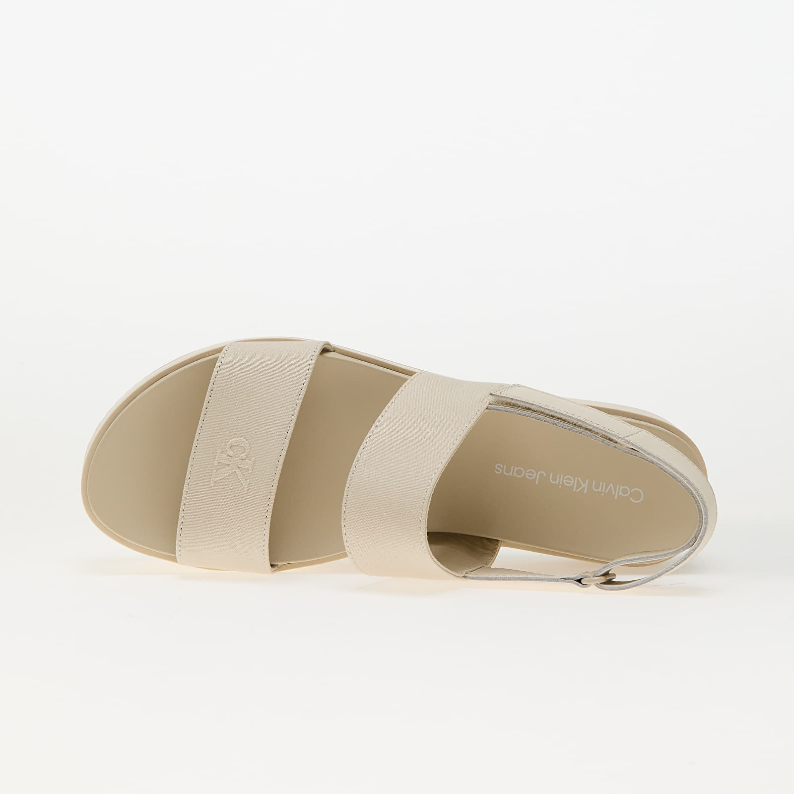 Damskie buty Calvin Klein Jeans Flatform Sandal Slin Beige