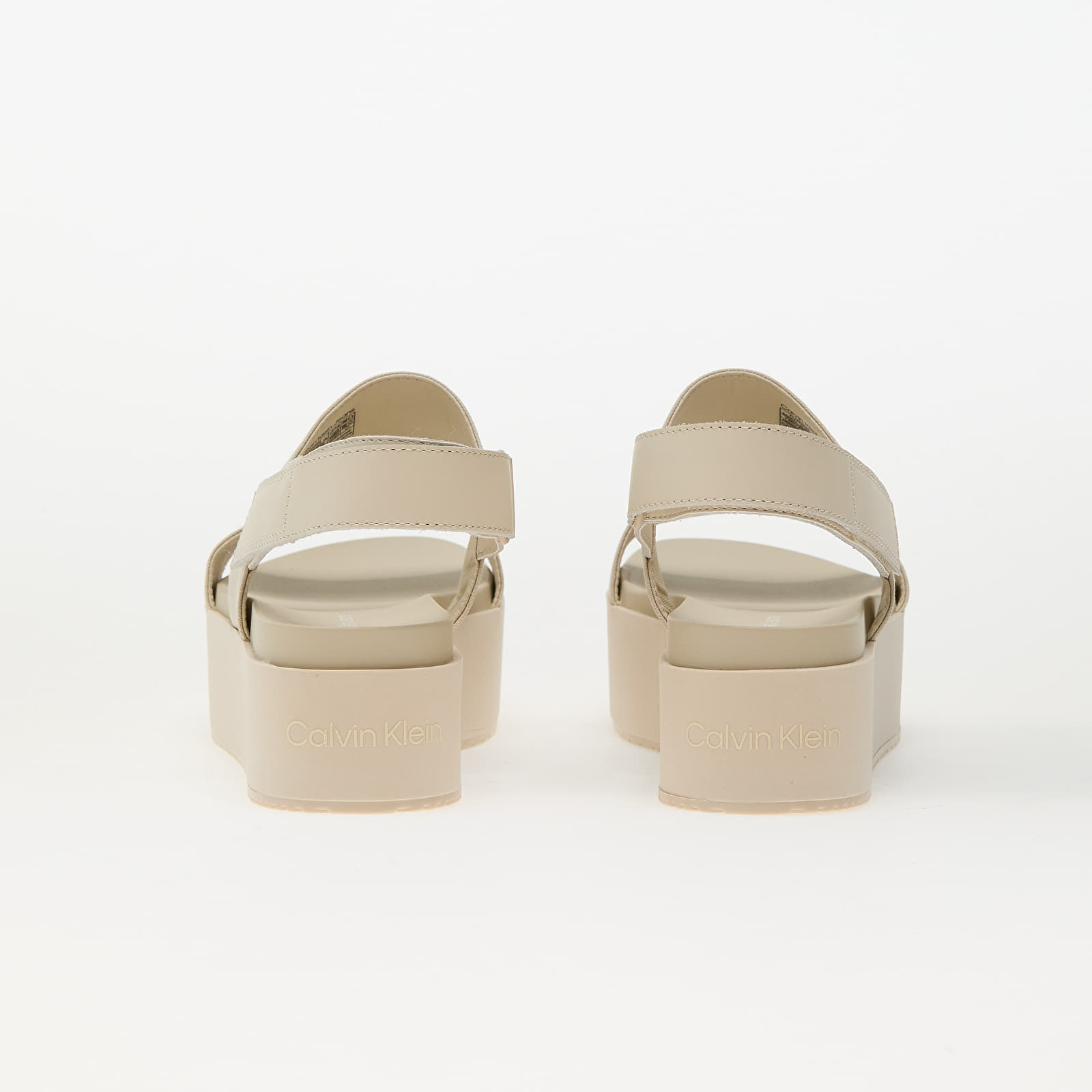 Damskie buty Calvin Klein Jeans Flatform Sandal Slin Beige