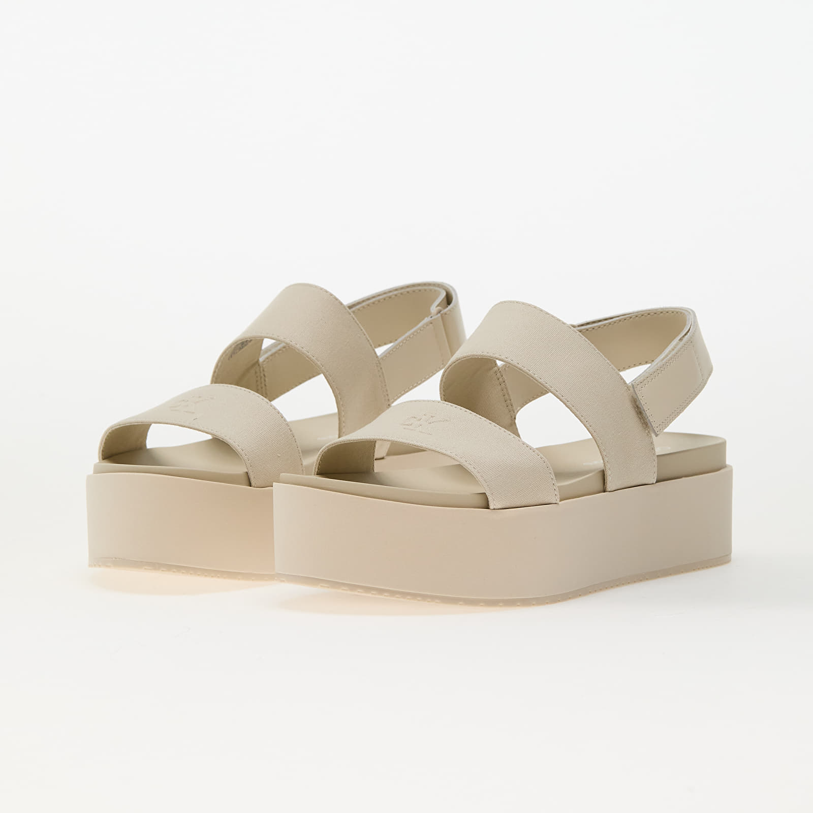 Damskie buty Calvin Klein Jeans Flatform Sandal Slin Beige