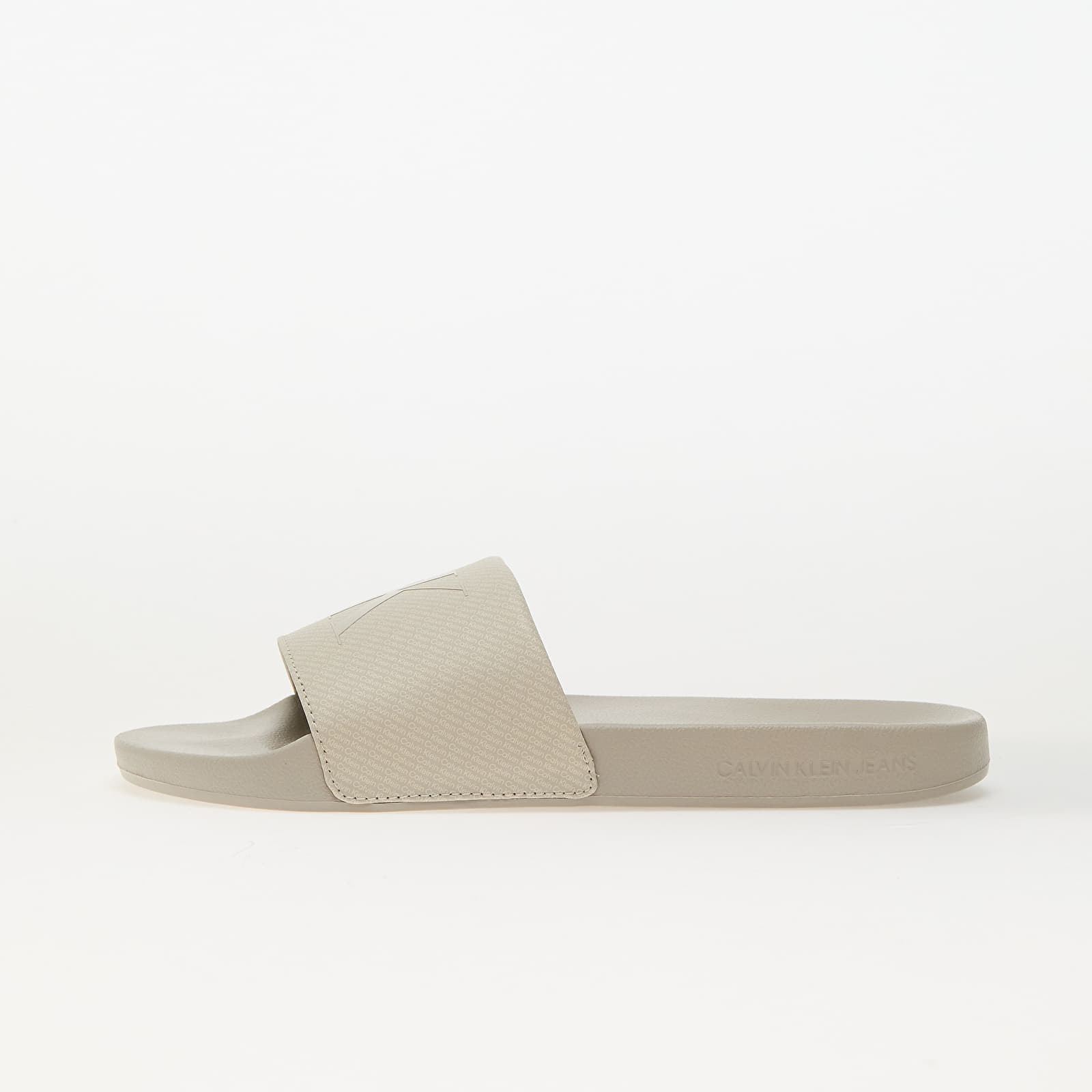 Muške tenisice Calvin Klein Jeans Slide Aop Print Beige