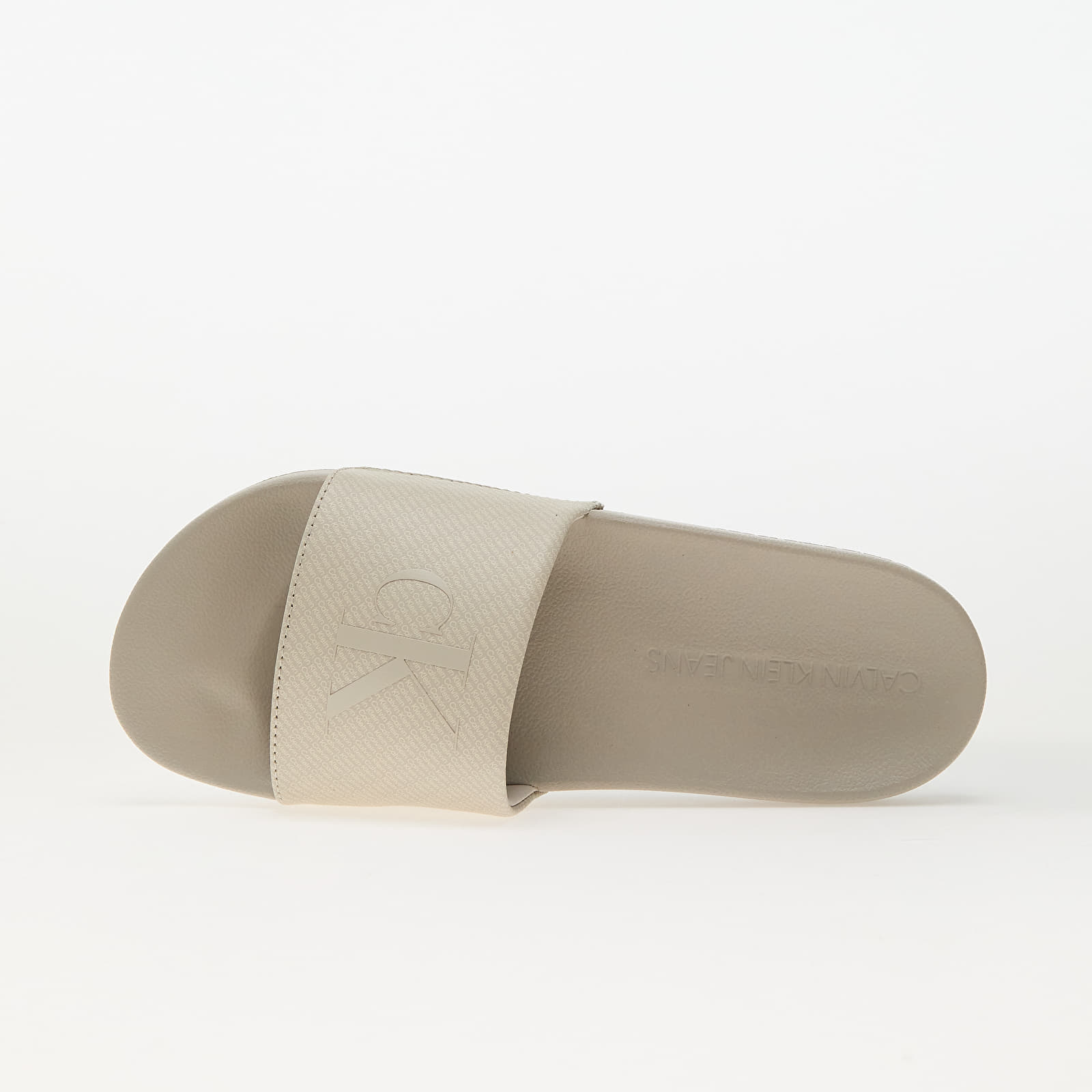Muške tenisice Calvin Klein Jeans Slide Aop Print Beige