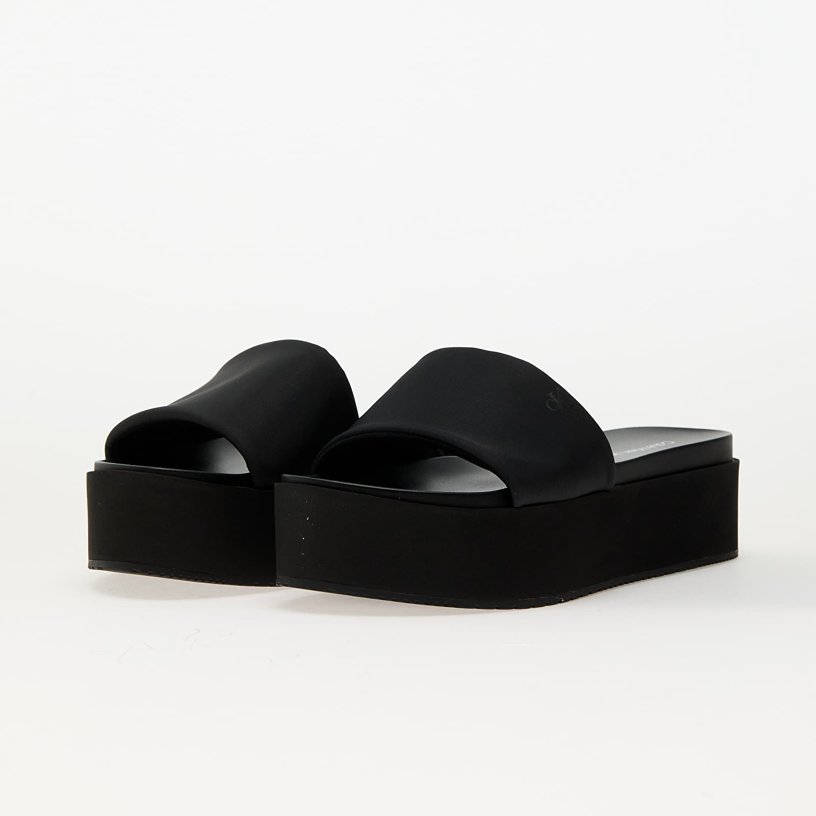 Ženske tenisice Calvin Klein Jeans Flatform Sandal Slid Black