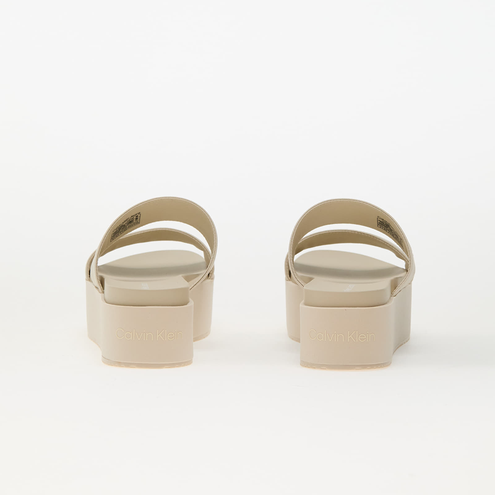 Ženske tenisice i cipele Calvin Klein Jeans Flatform Sandal Webb Beige
