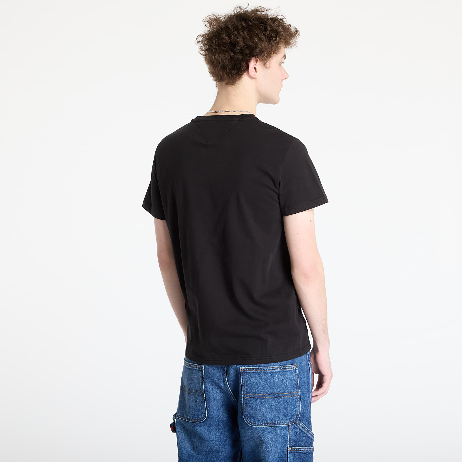 Camisetas hombre Tommy Jeans Slim Bubble Print Tee Black