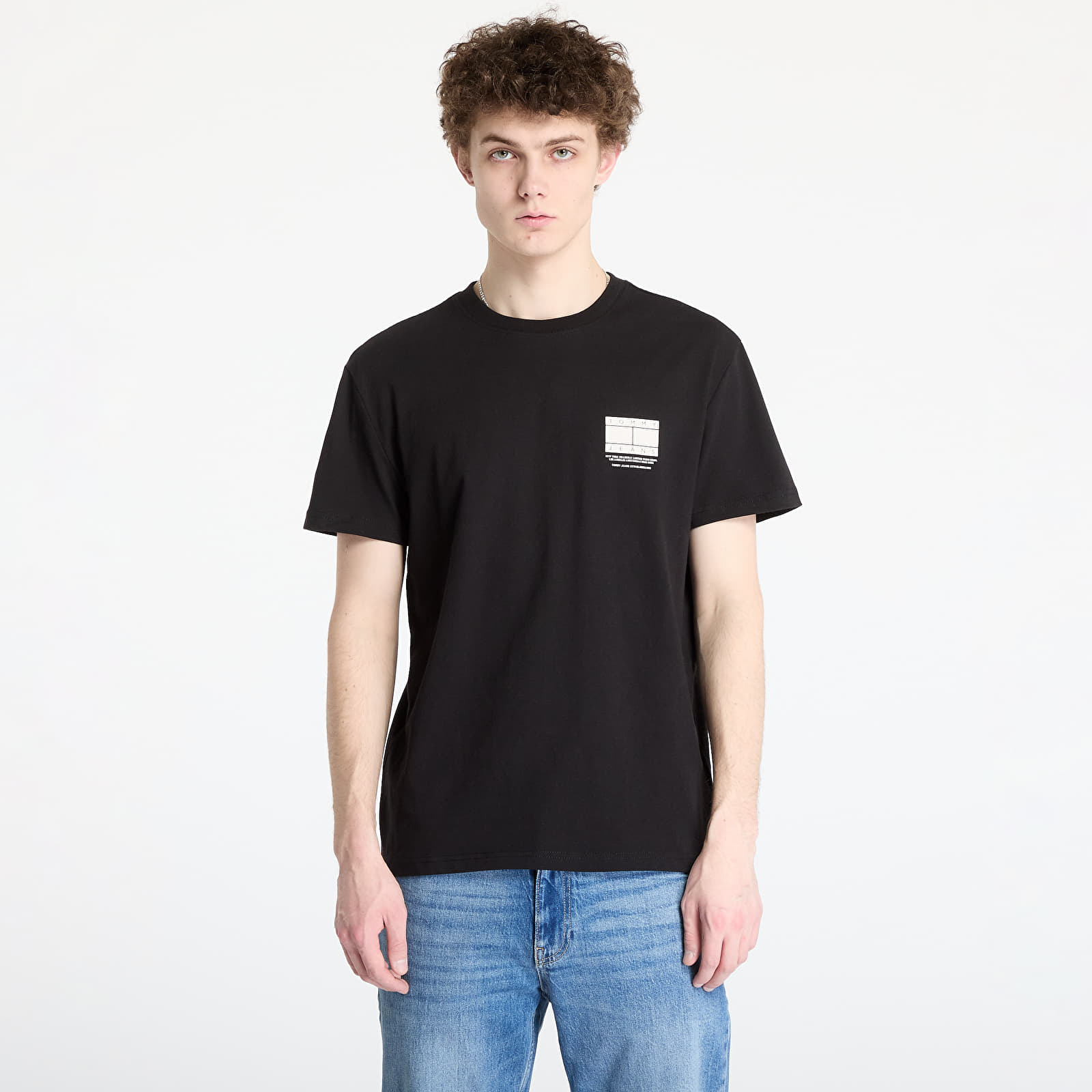 Moške majice Tommy Jeans Reg Dna Graphic Tee Black