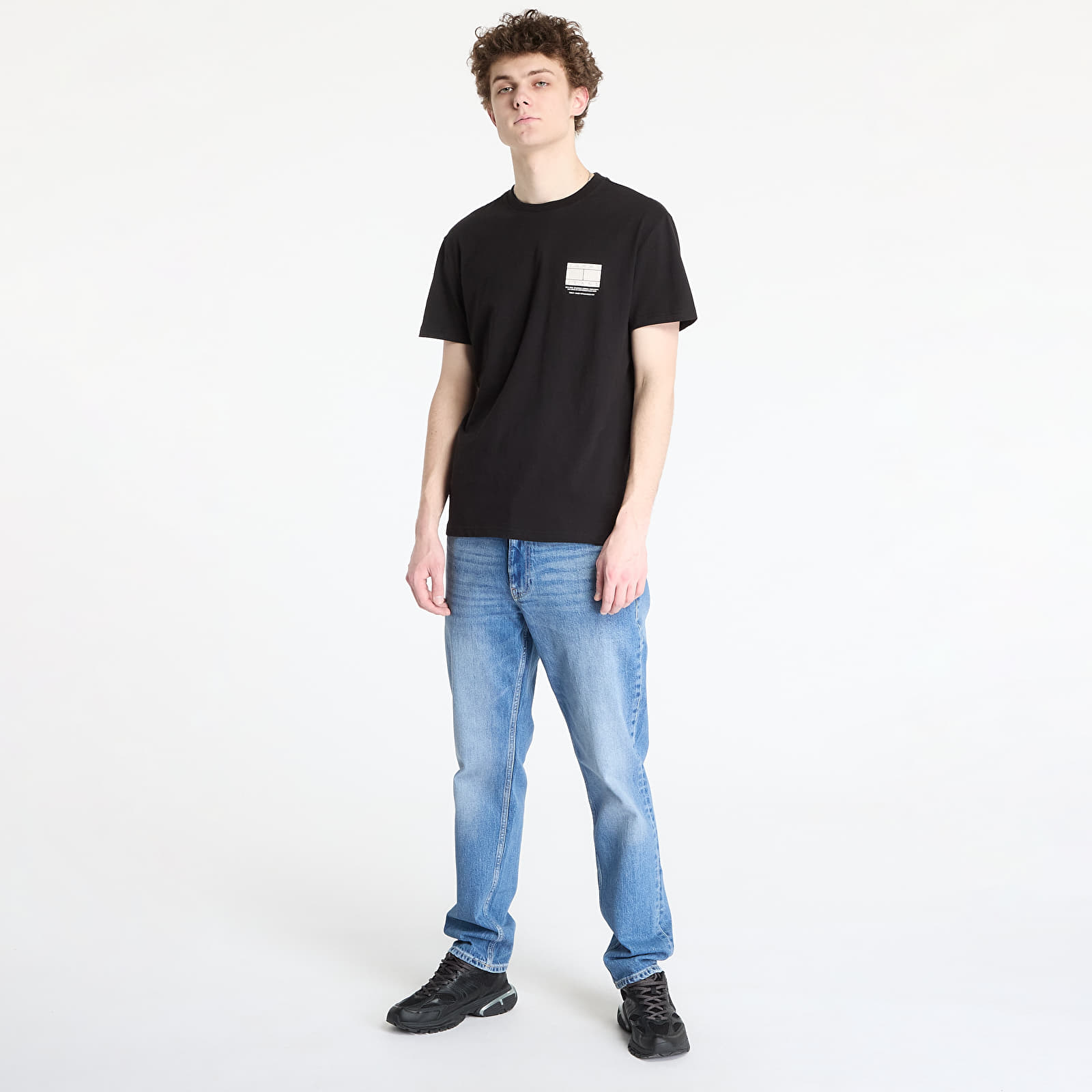 Moške majice Tommy Jeans Reg Dna Graphic Tee Black