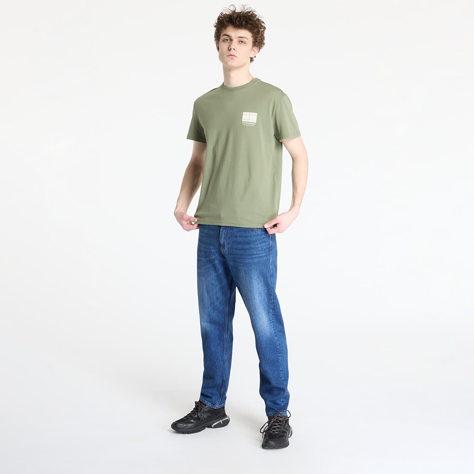 Men's T-shirts Tommy Jeans Regular Dna Graphic Tee Green