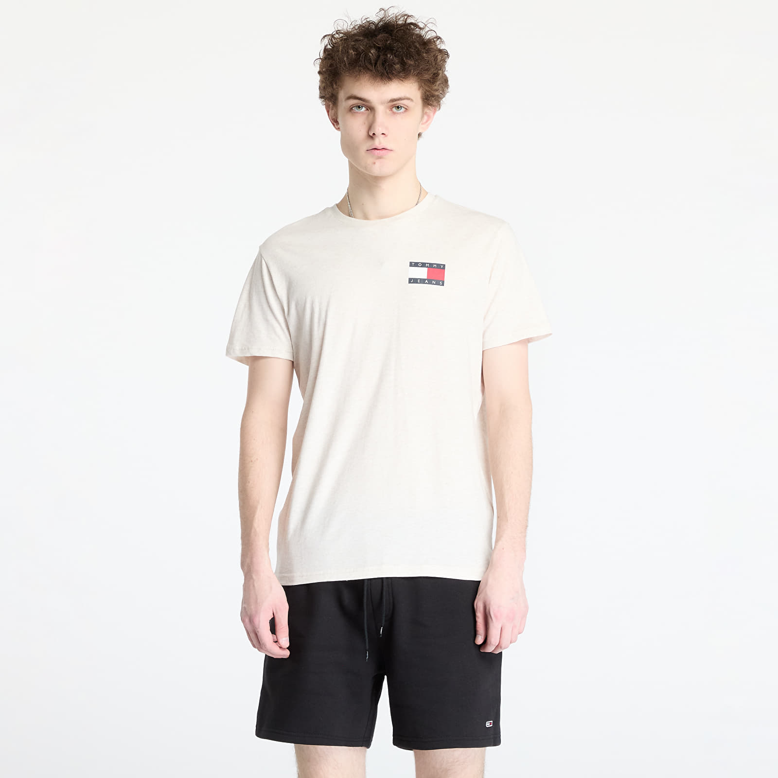 Moške majice Tommy Jeans Slim Essential Tee Beige