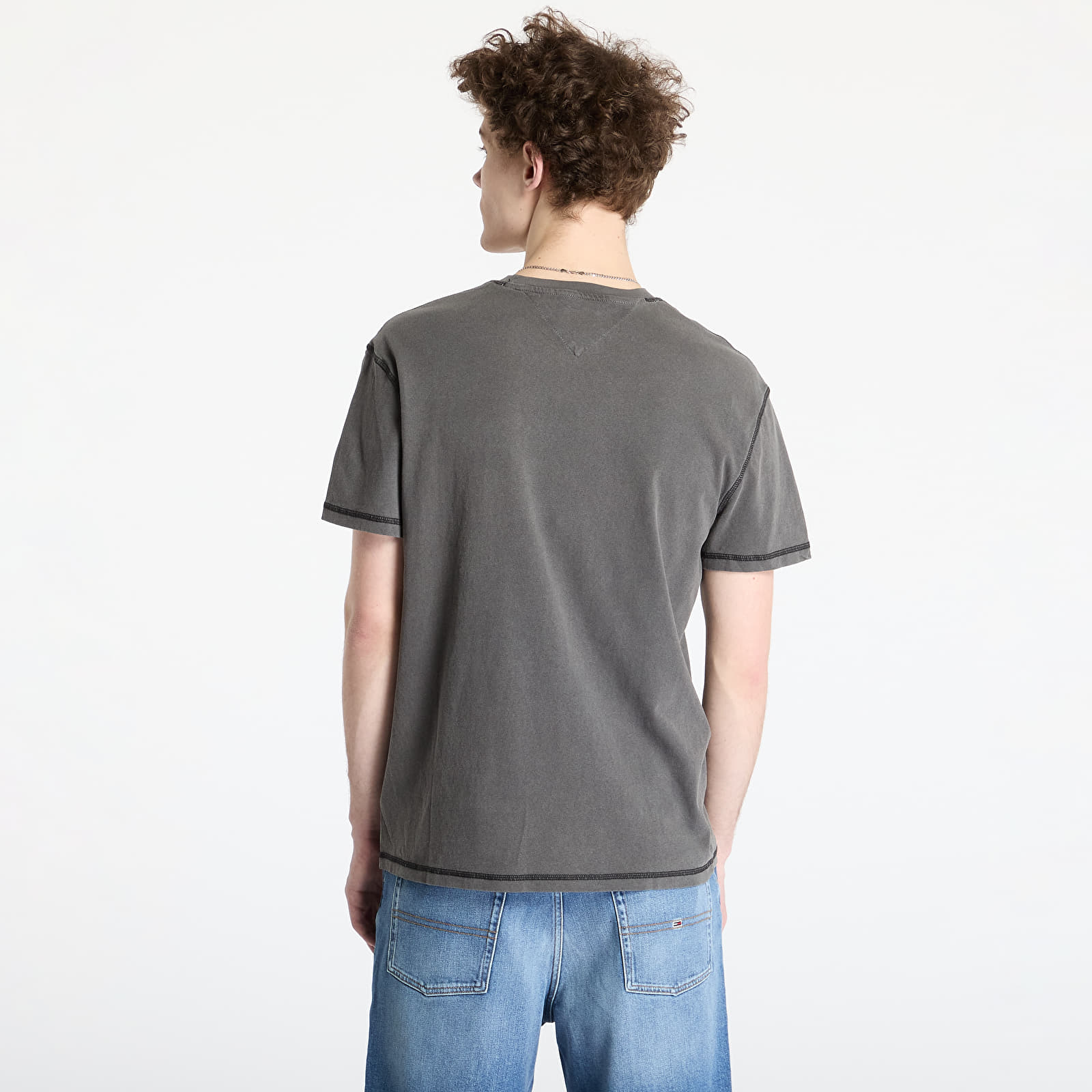 Ανδρικά μπλουζάκια Tommy Jeans Regular Small Tonal Tee Black