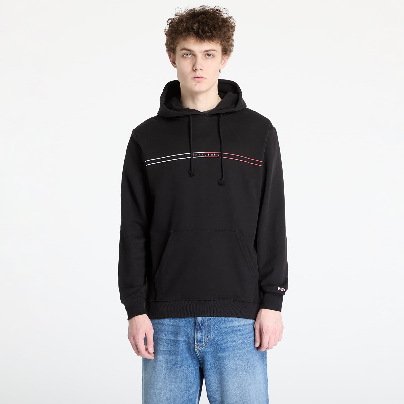 Men's sweatshirts Tommy Jeans Regular Entry Graphic Hoodie Black