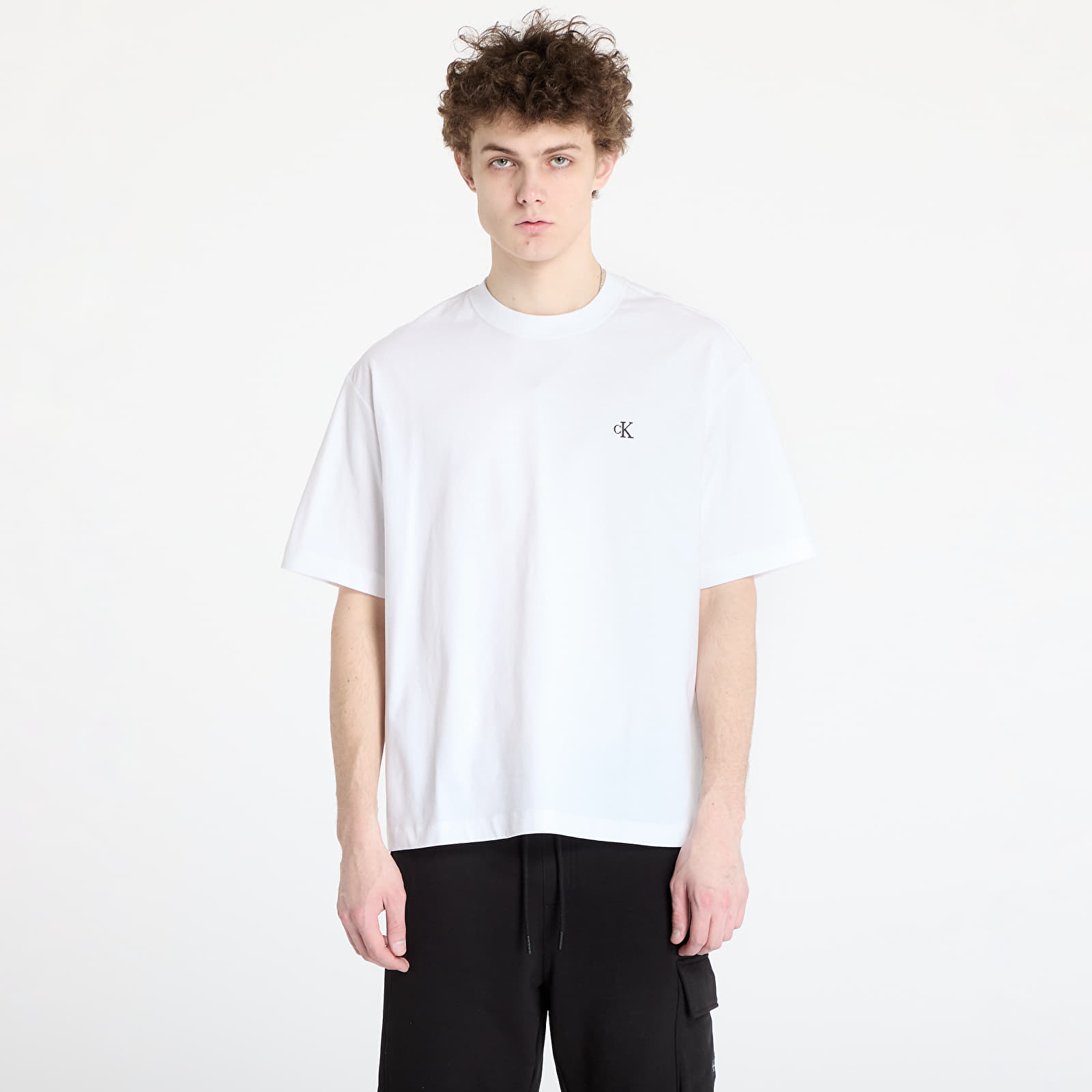 Moške majice Calvin Klein Jeans Ss Relaxed Archive Logo Tee White