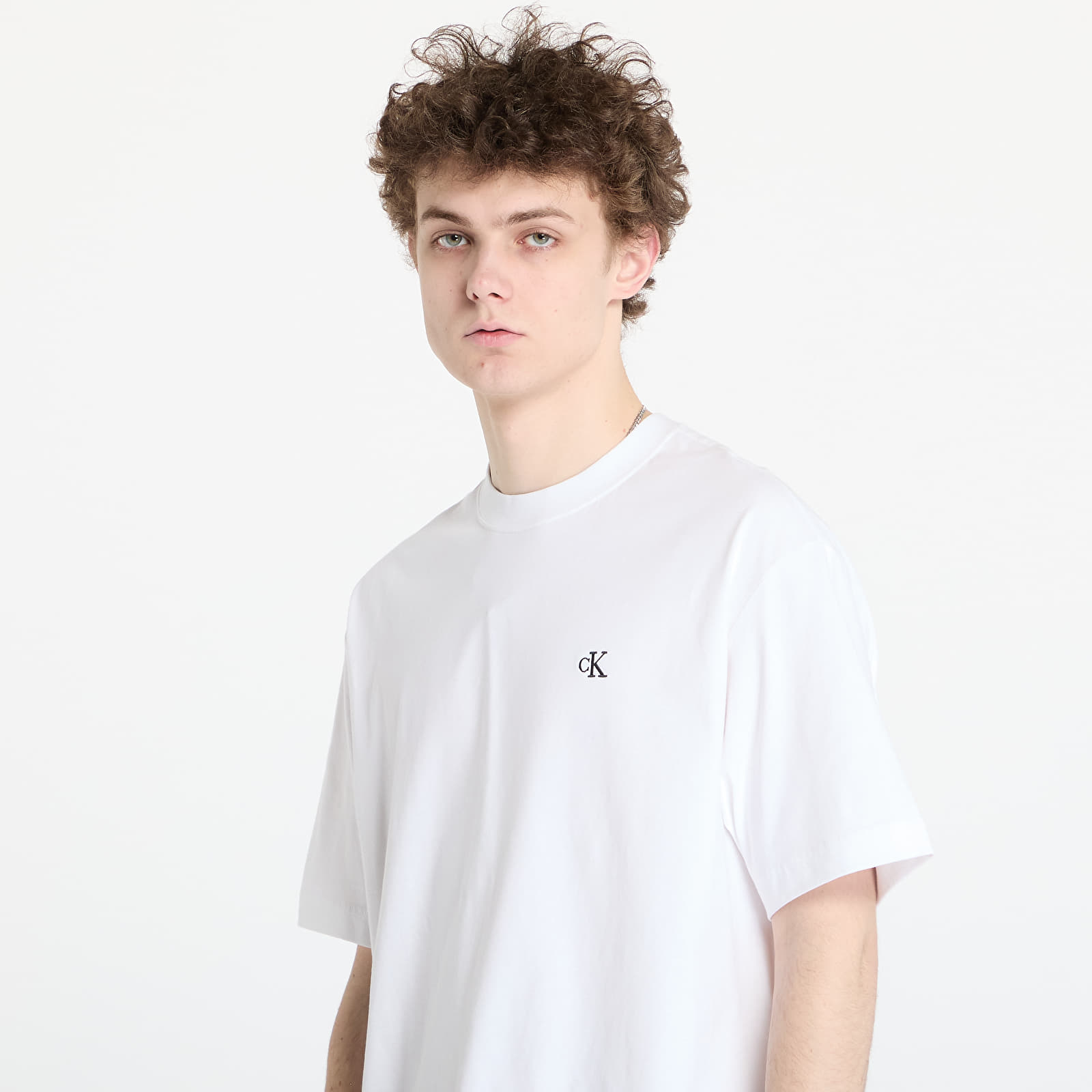Moške majice Calvin Klein Jeans Ss Relaxed Archive Logo Tee White