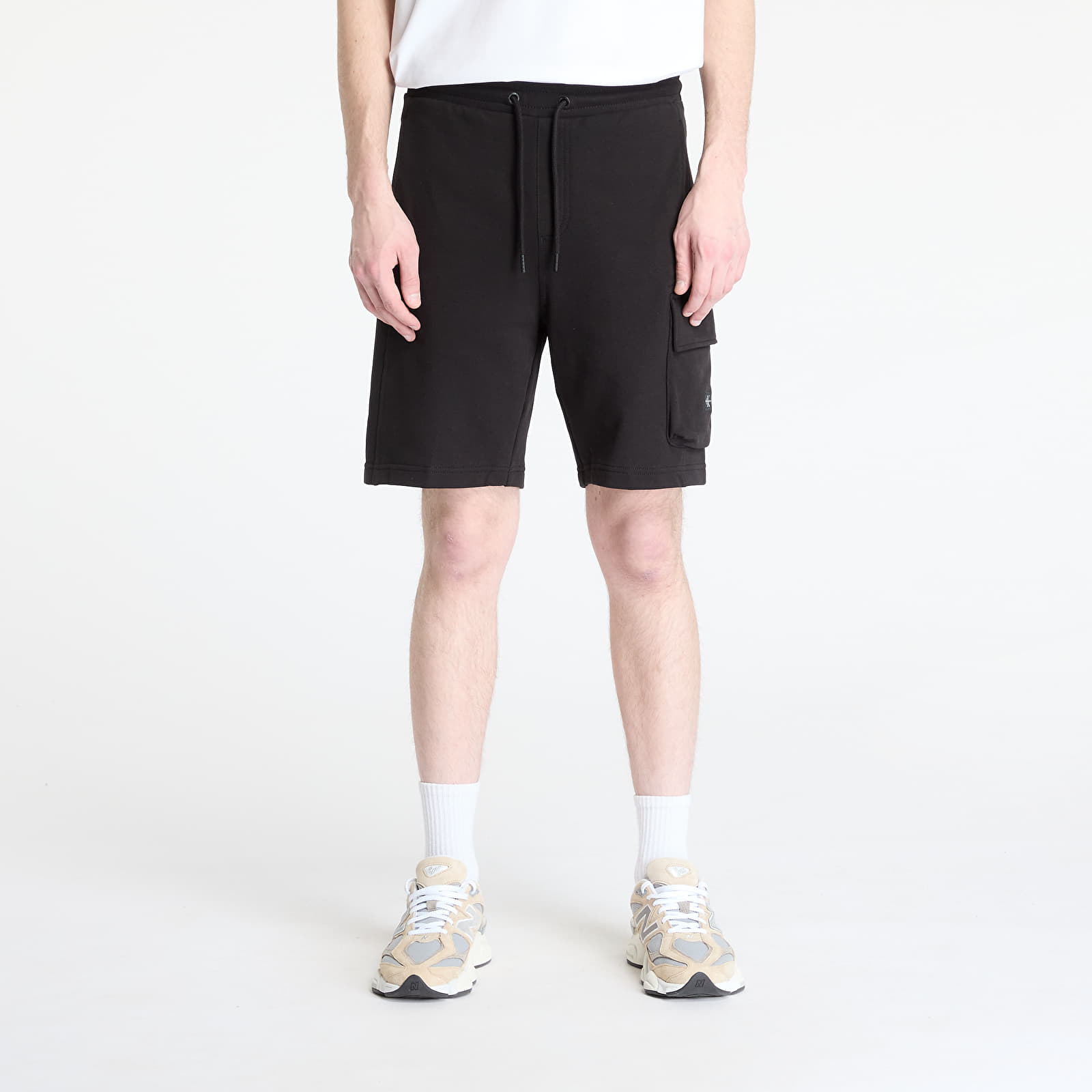 Moške kratke hlače Calvin Klein Jeans Woven Label Short Black
