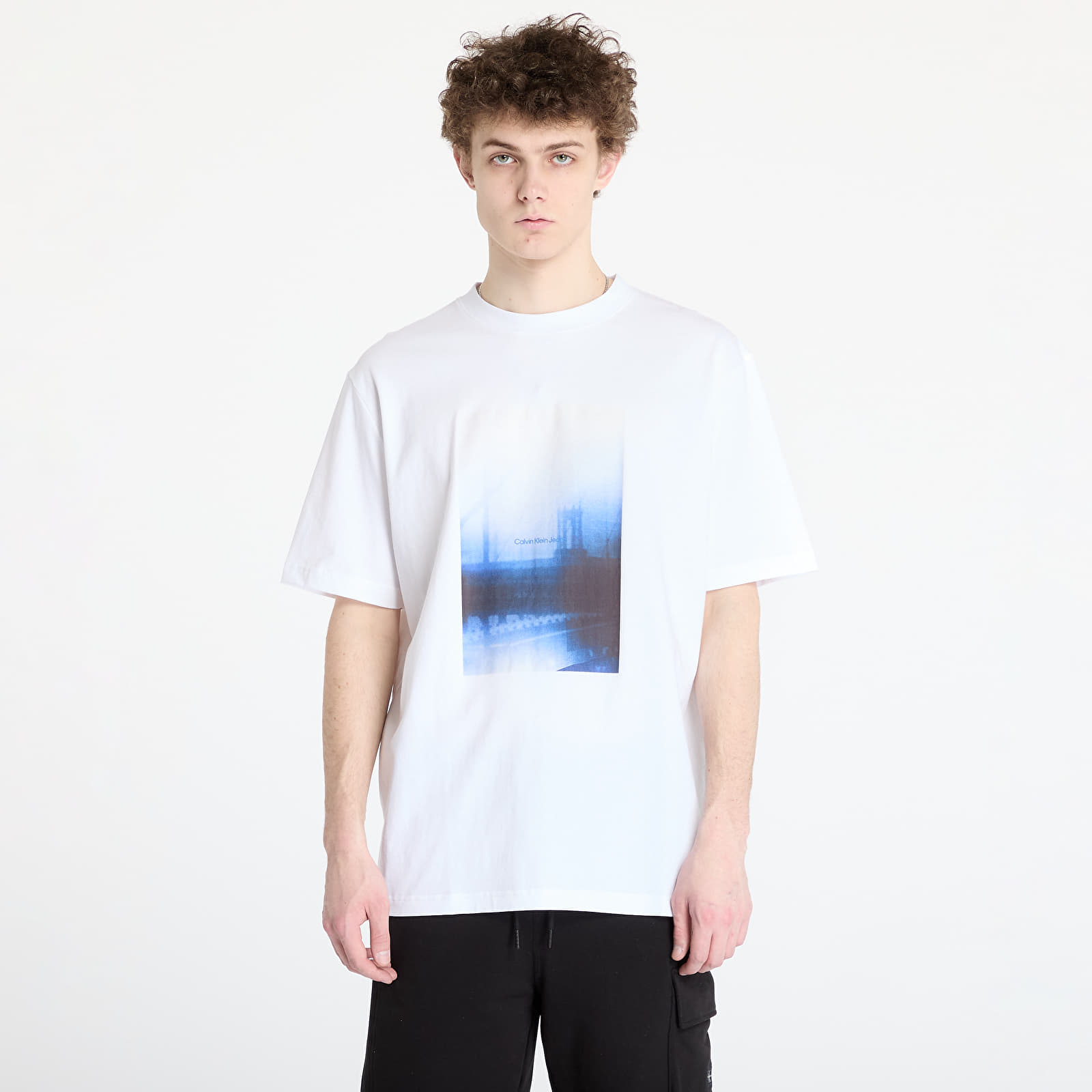 Camisetas hombre Calvin Klein Jeans Hazy City Tee White