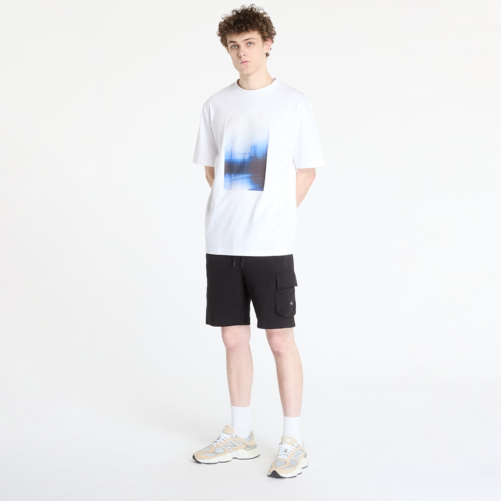 Camisetas hombre Calvin Klein Jeans Hazy City Tee White