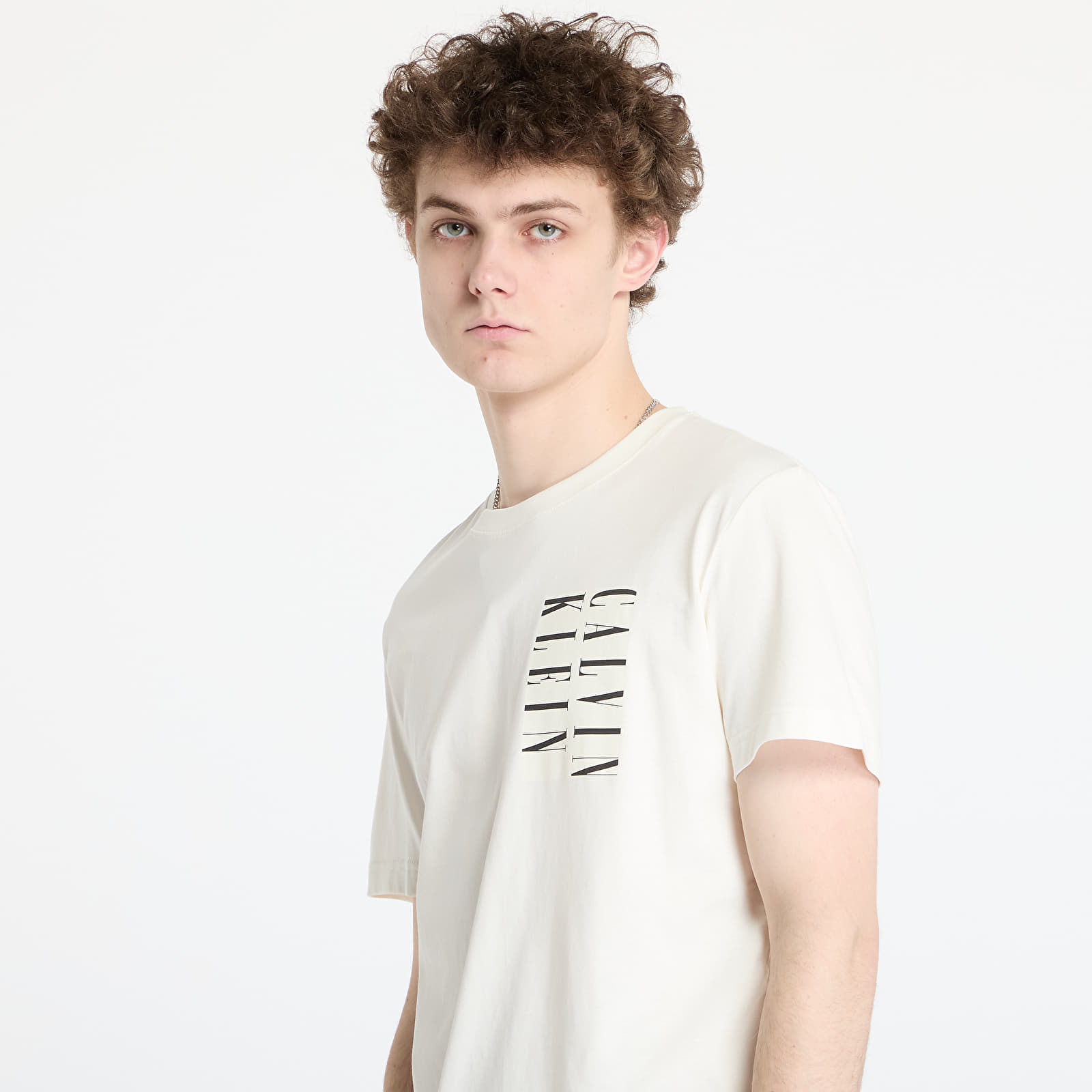 Camisetas hombre Calvin Klein Jeans Serif Box Graphic Tee Tofu