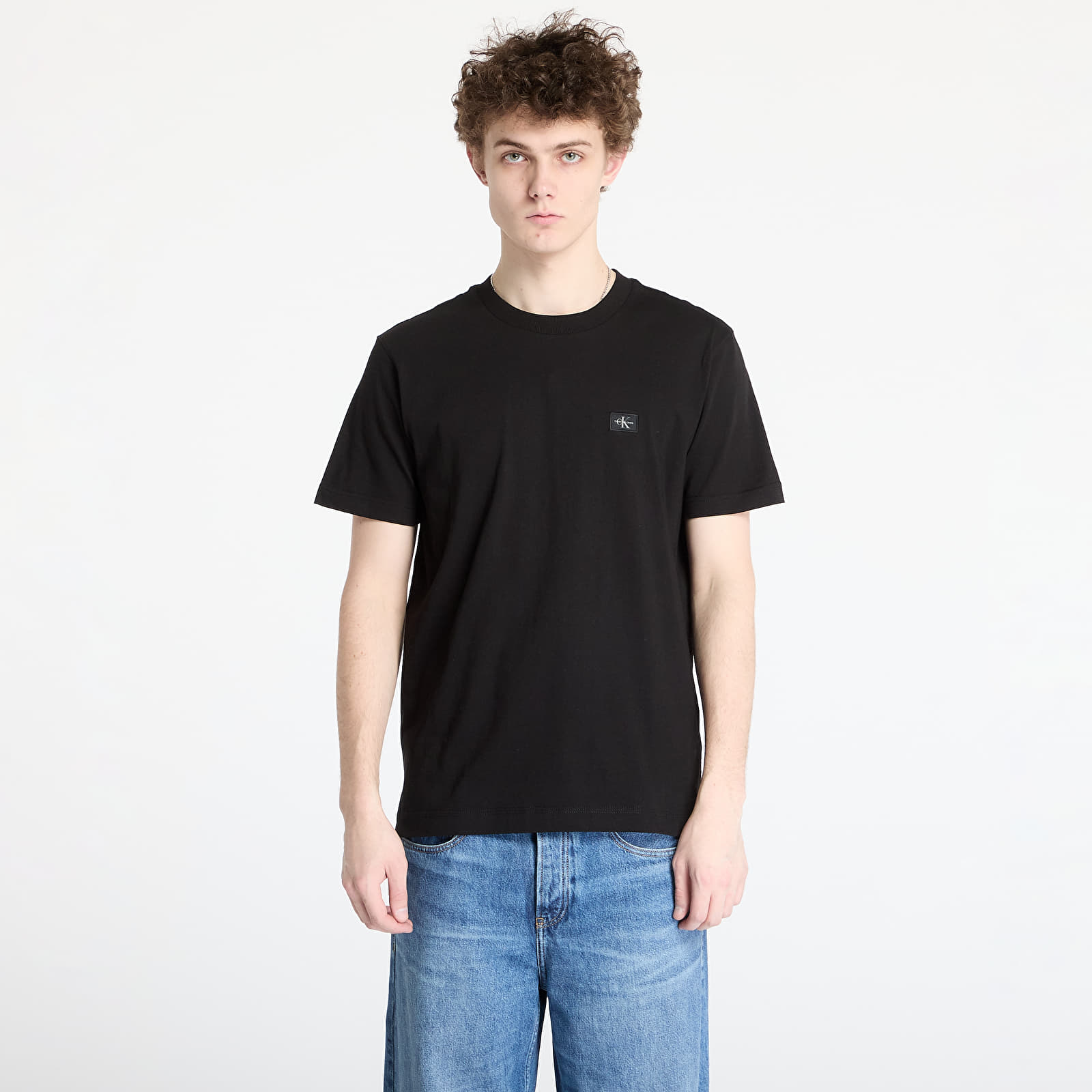 Camisetas hombre Calvin Klein Jeans Woven Label Regular Tee Black