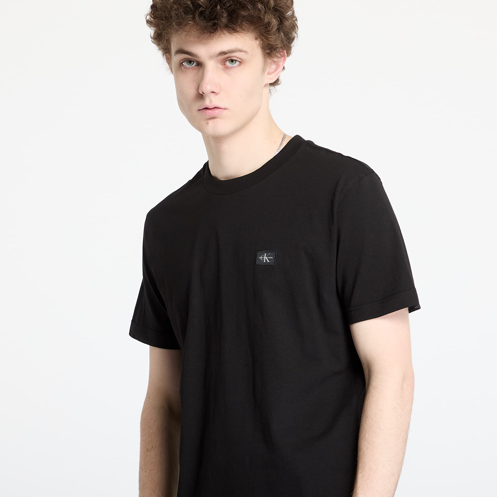 Camisetas hombre Calvin Klein Jeans Woven Label Regular Tee Black