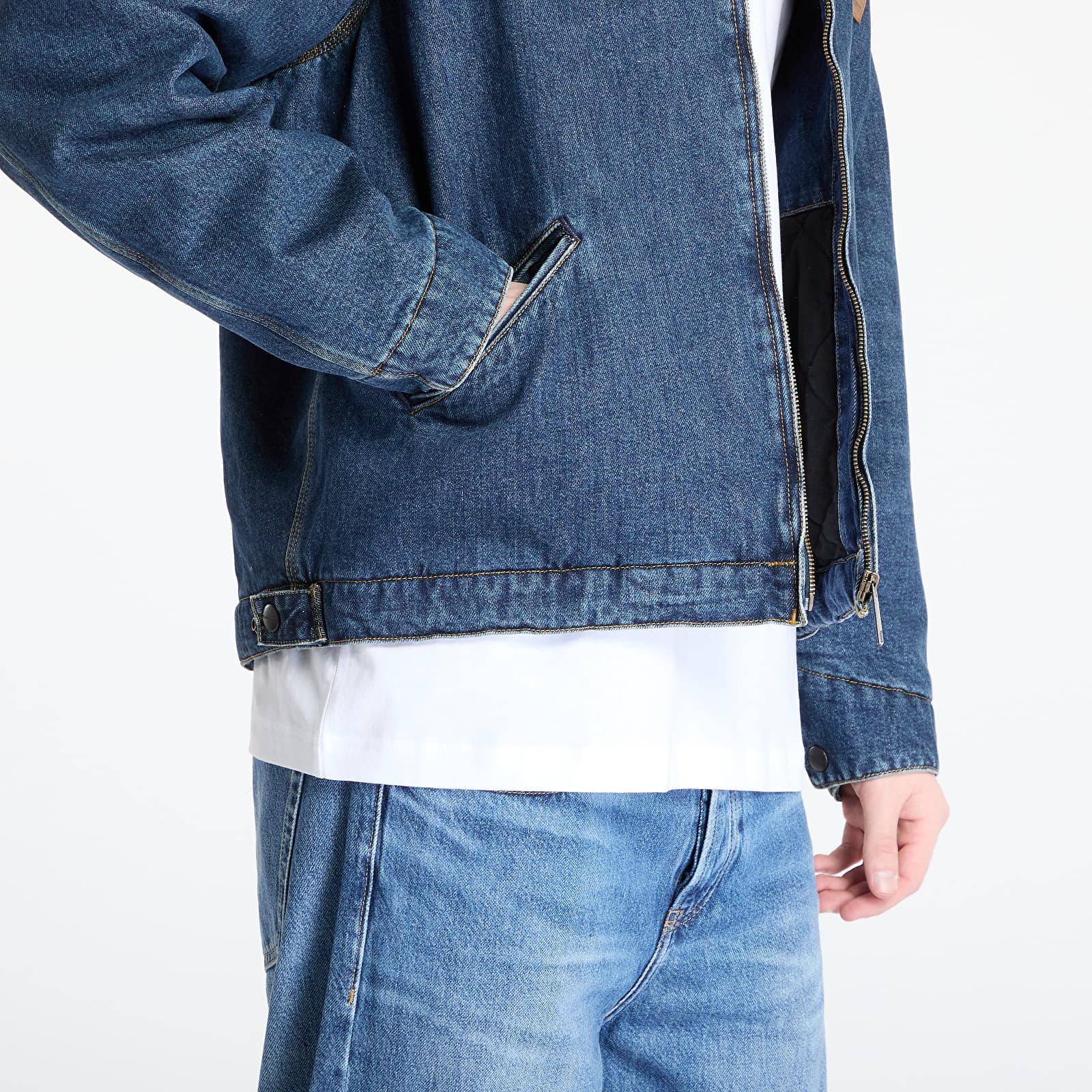 Herrenjacken Carhartt WIP OG Detroit Jacket UNISEX Blue/ Dusty Brown