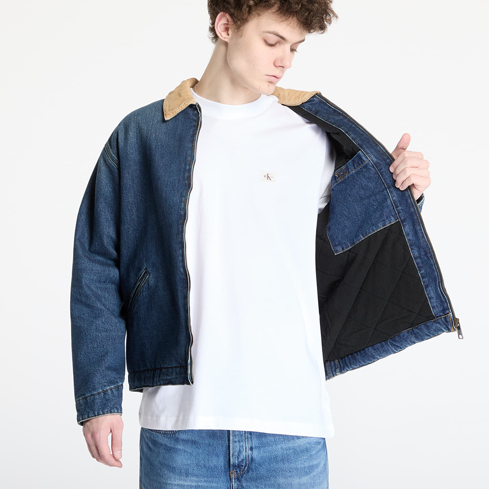 Herrenjacken Carhartt WIP OG Detroit Jacket UNISEX Blue/ Dusty Brown