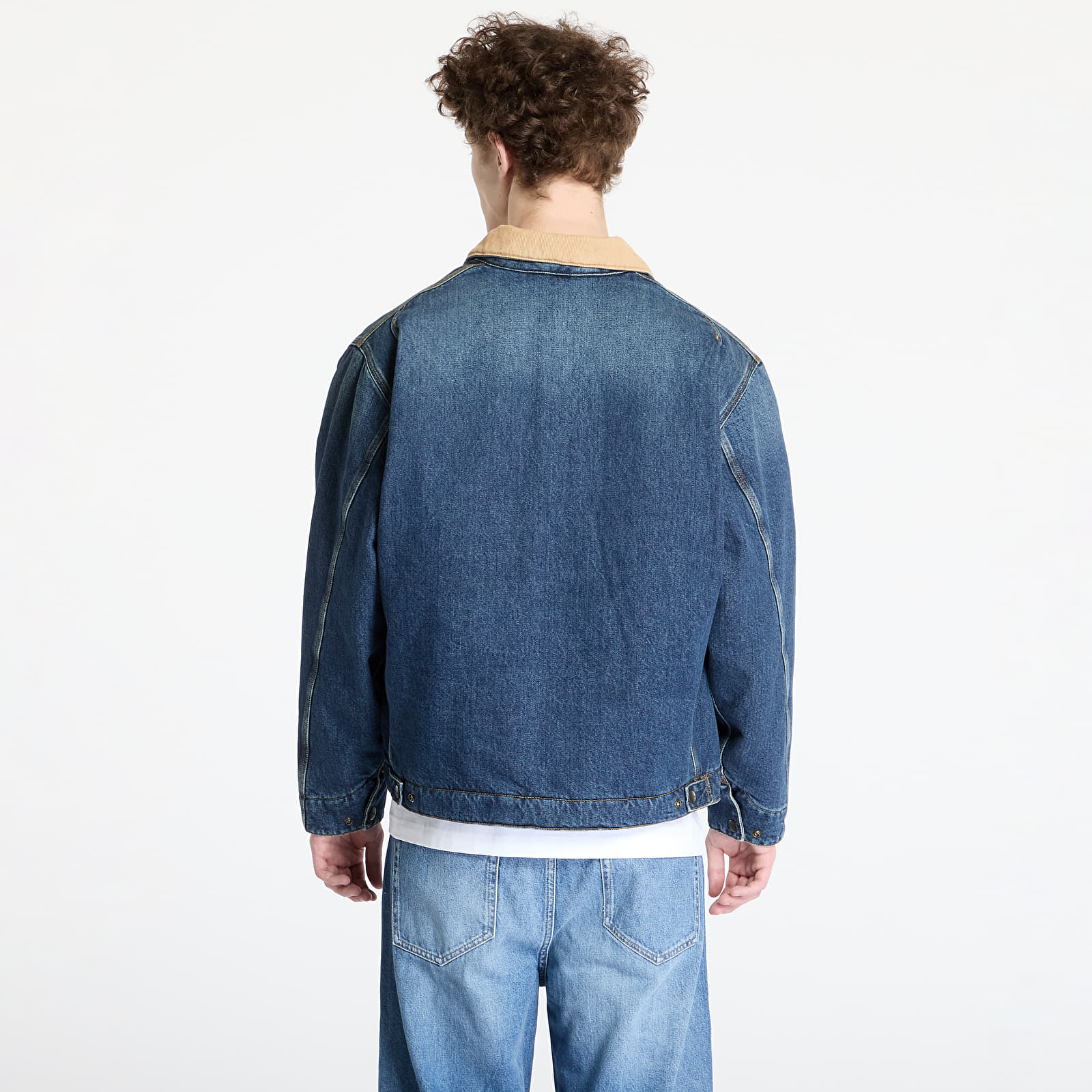 Herrenjacken Carhartt WIP OG Detroit Jacket UNISEX Blue/ Dusty Brown