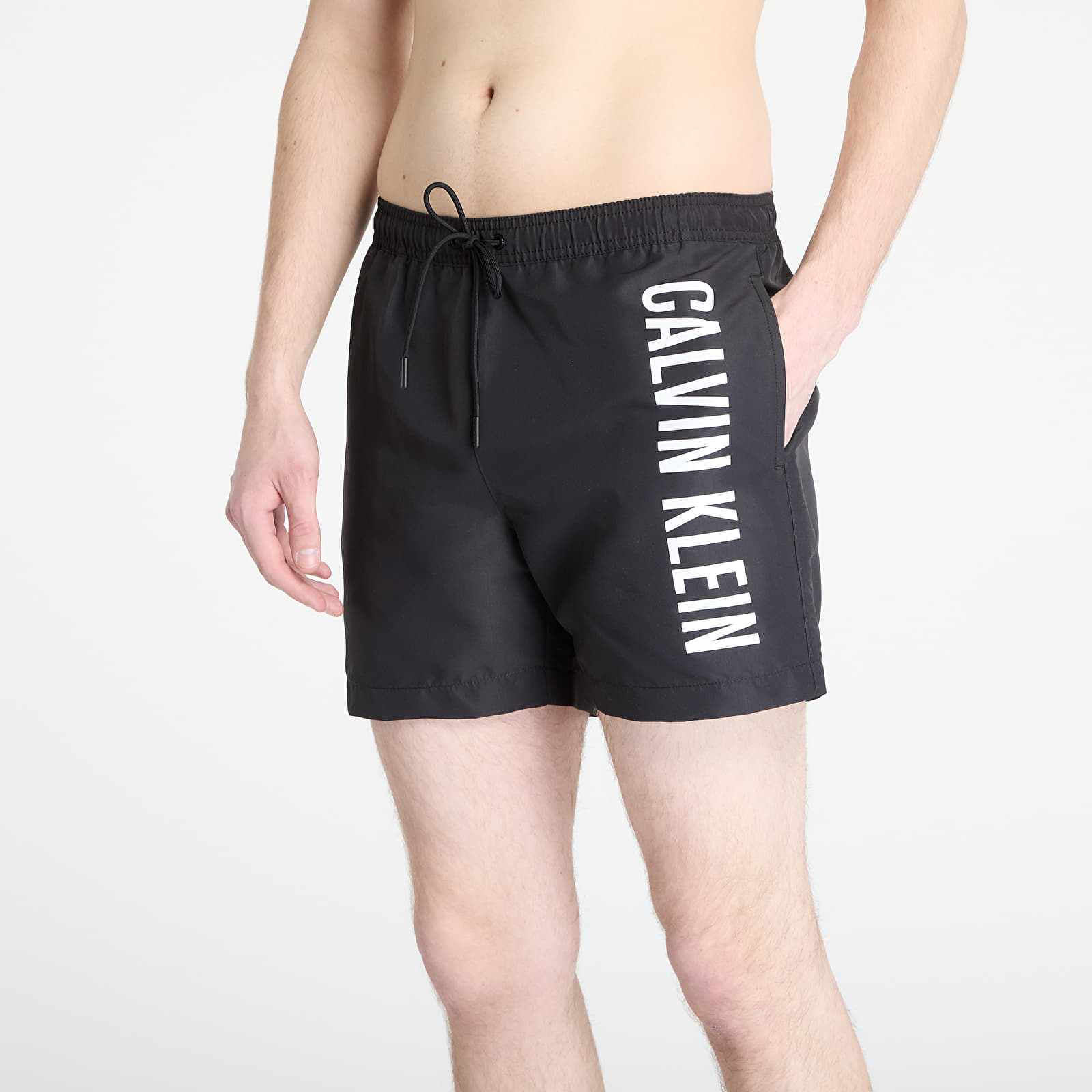 Moške kopalke Calvin Klein Jeans Medium Drawstring Boardshorts Black