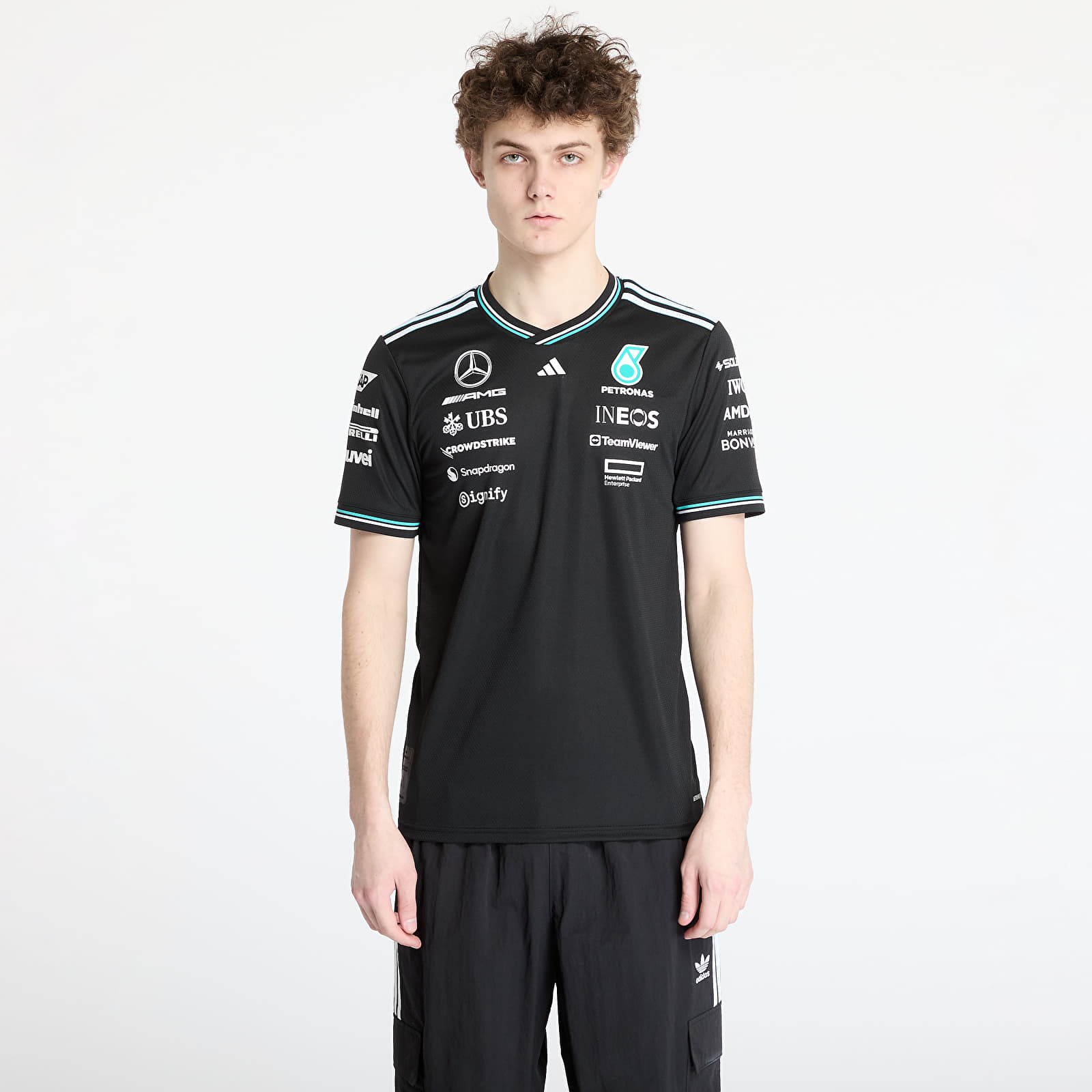 Jerseys adidas x Mercedes Amg Petronas Formula One Team Driver Authentic Jersey Black/ Black/ White