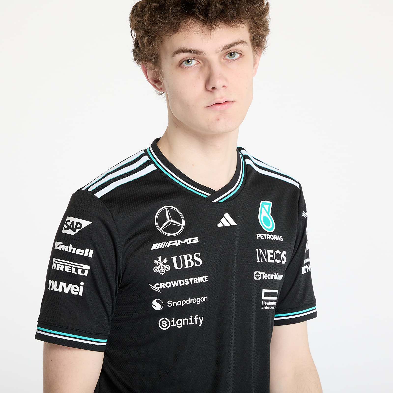 Jerseys adidas x Mercedes Amg Petronas Formula One Team Driver Authentic Jersey Black/ Black/ White