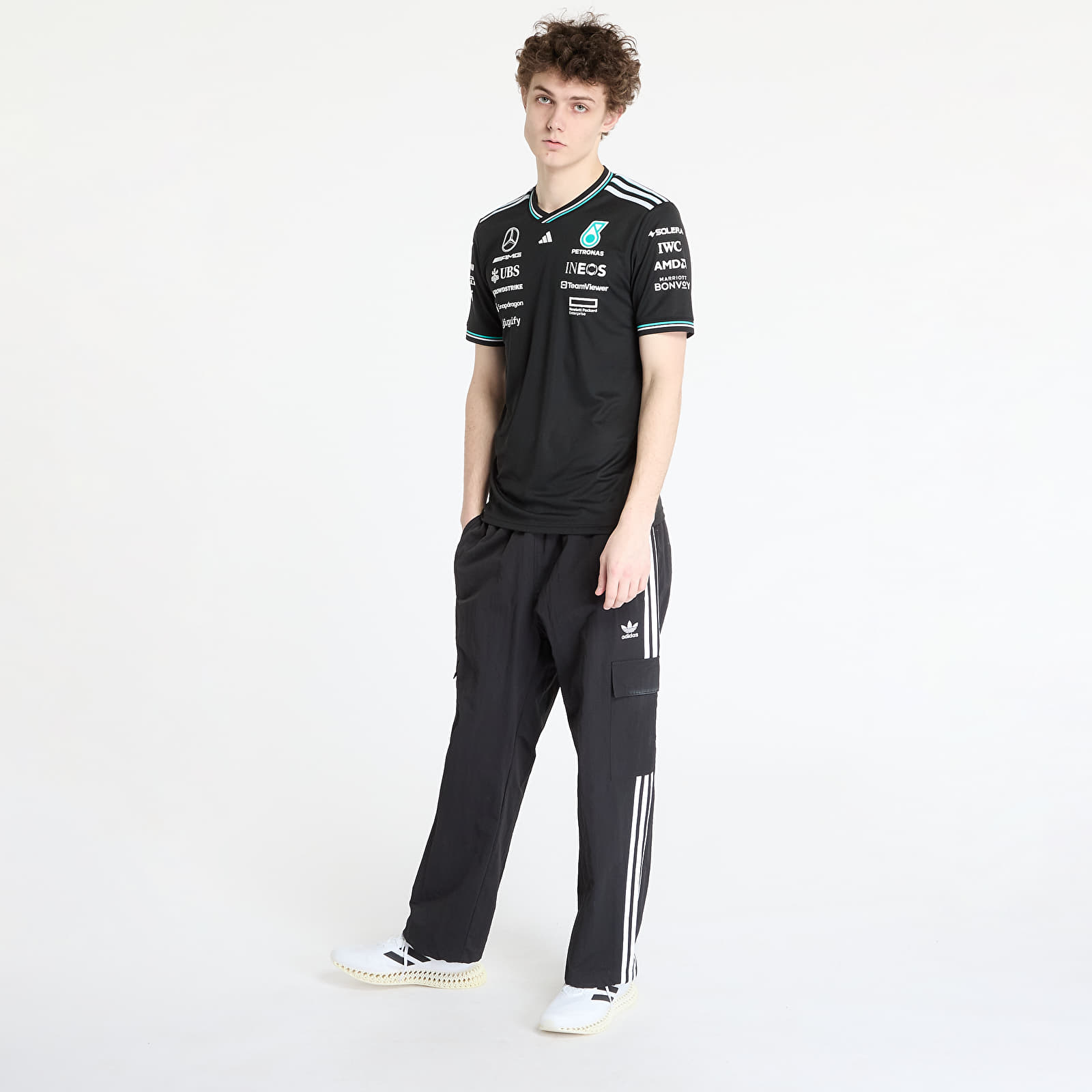 Jerseys adidas x Mercedes Amg Petronas Formula One Team Driver Authentic Jersey Black/ Black/ White