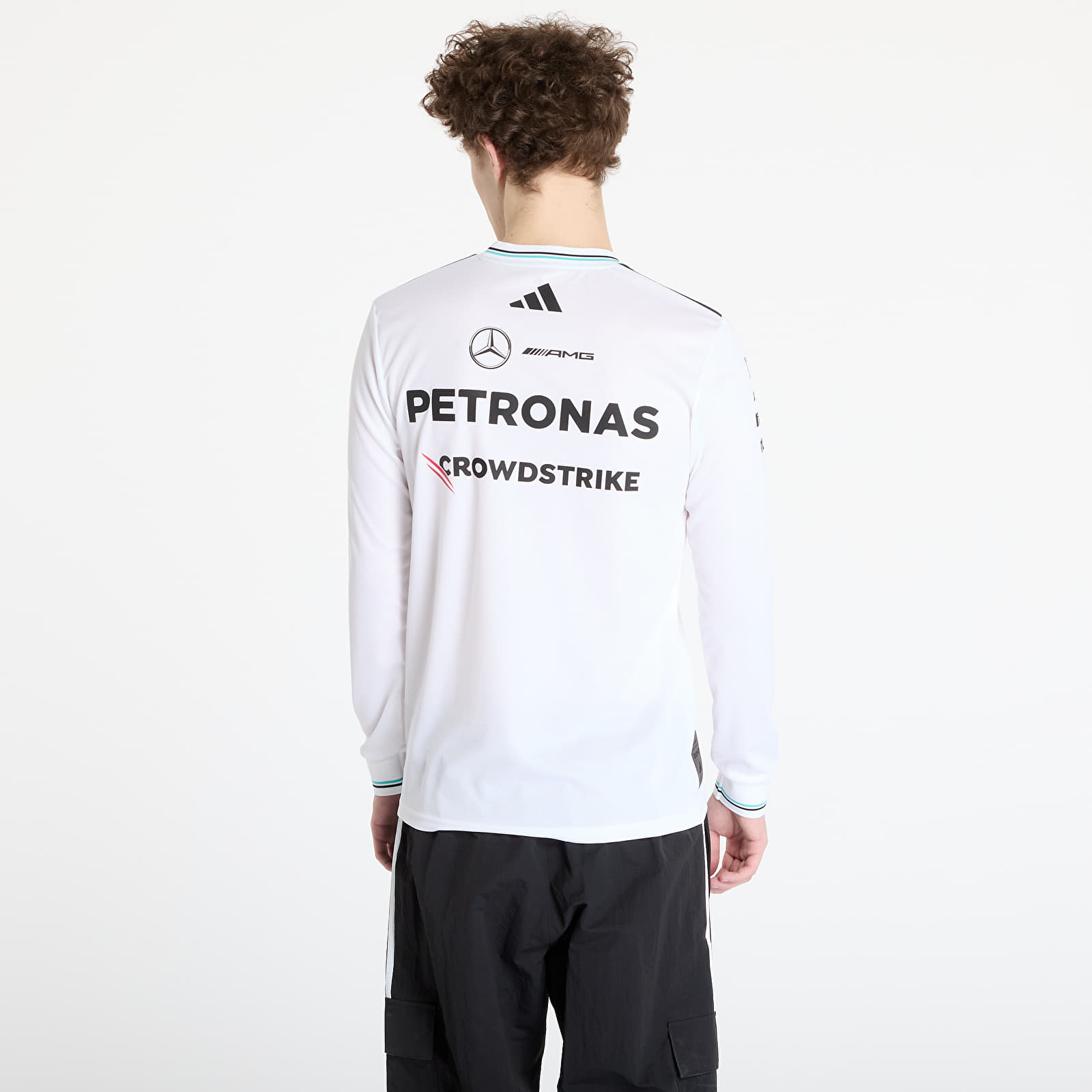 Trikood adidas x Mercedes Amg Petronas Formula One Team Driver Authentic Long Sleeve Jersey White/ White/ Black